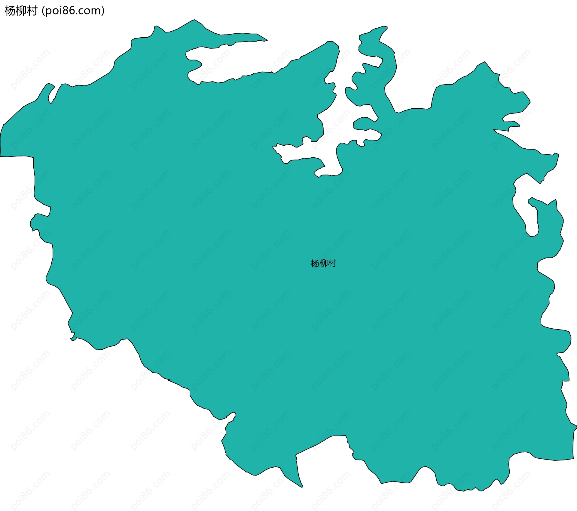 杨柳村边界地图