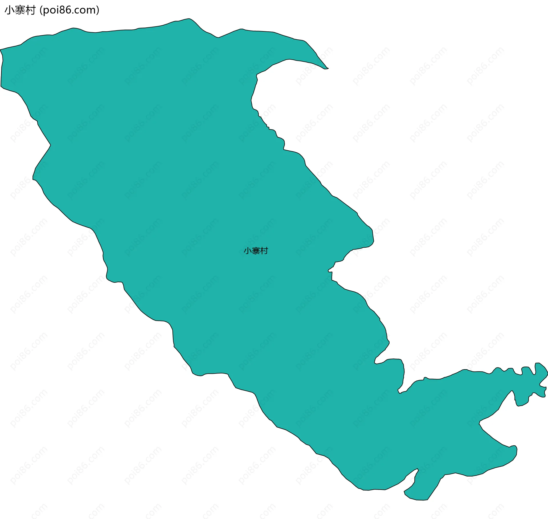 小寨村边界地图