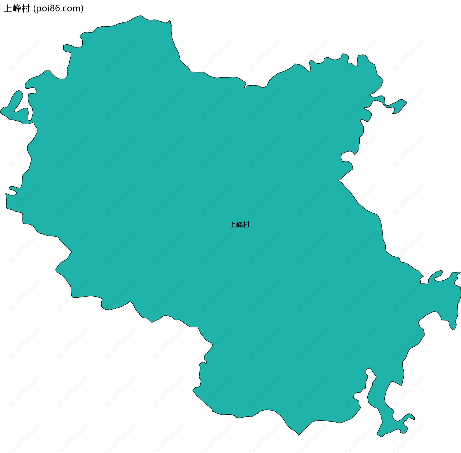 上峰村边界地图