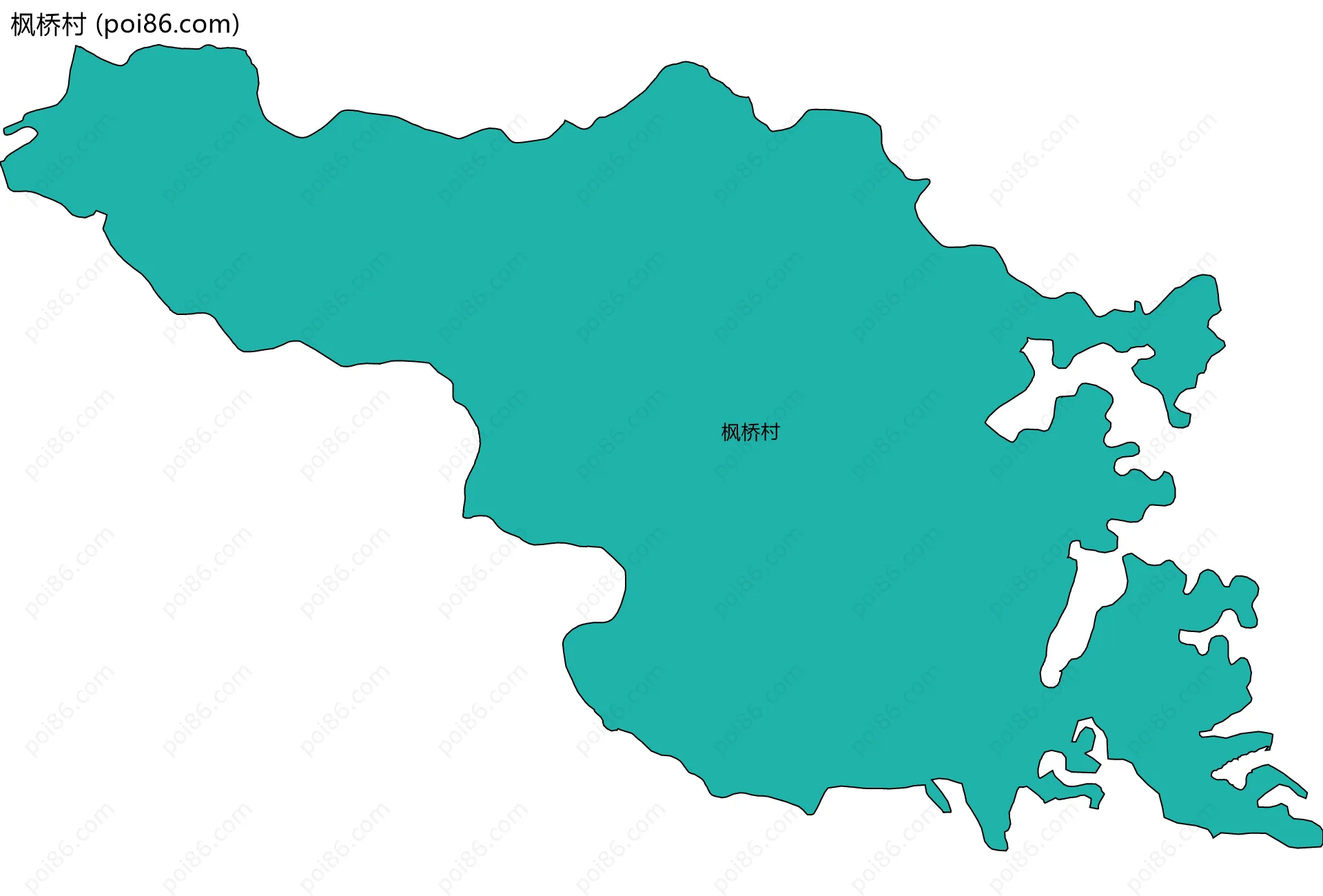 枫桥村边界地图