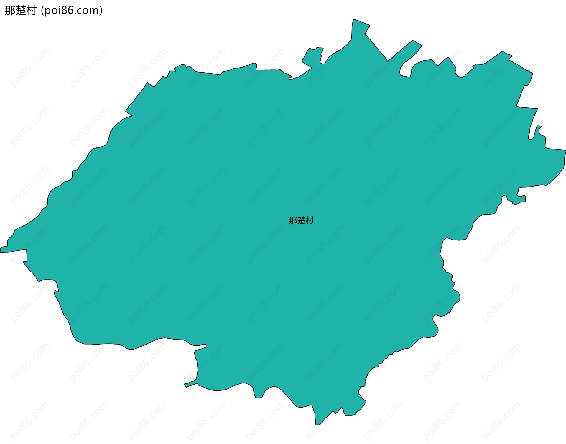 那楚村边界地图