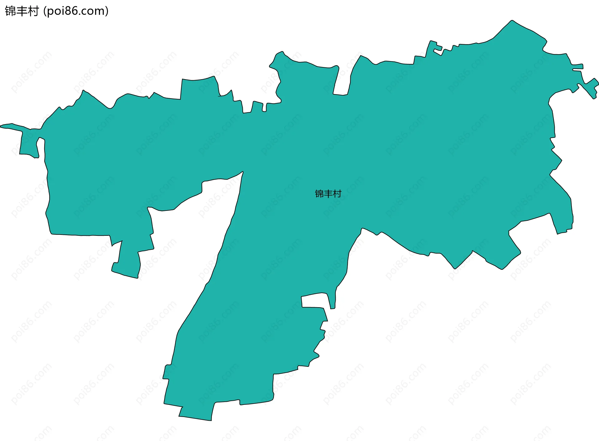 锦丰村边界地图