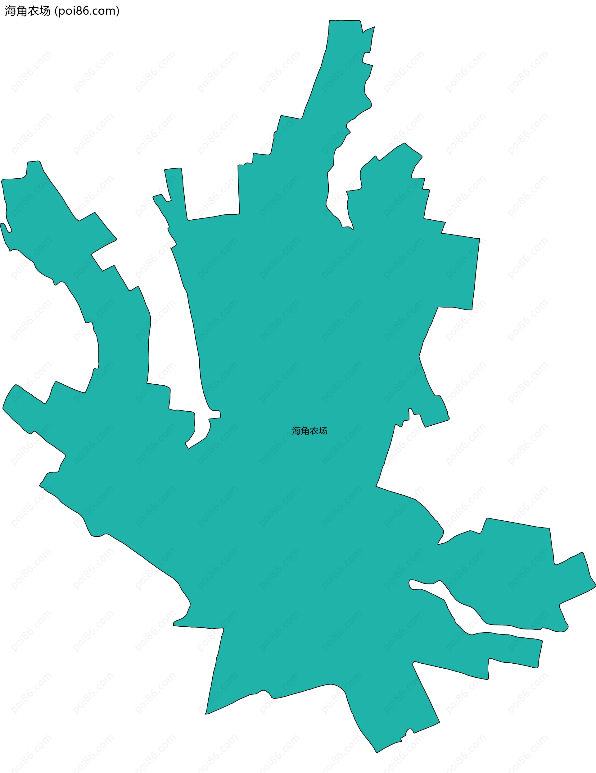 海角农场边界地图
