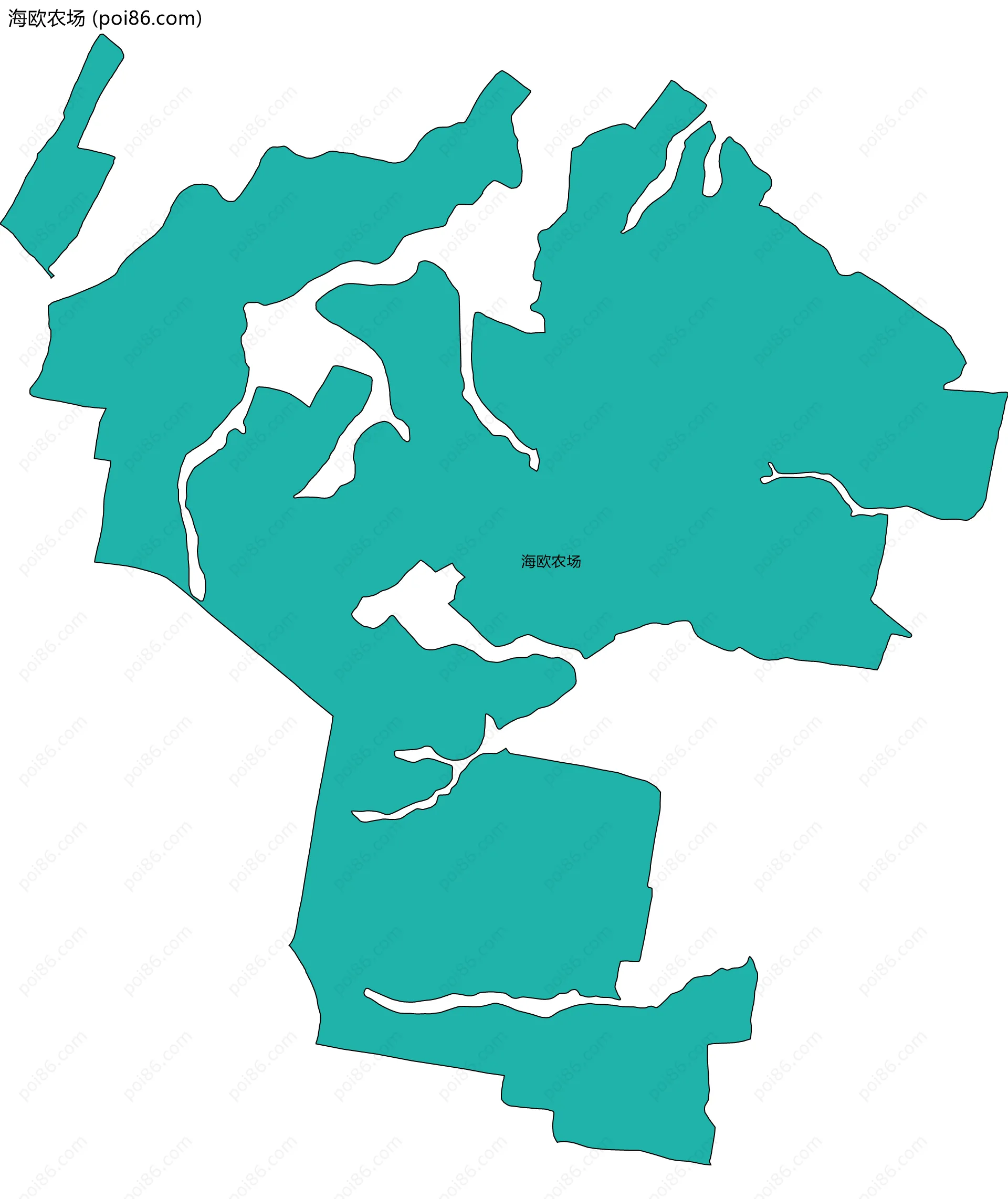 海欧农场边界地图