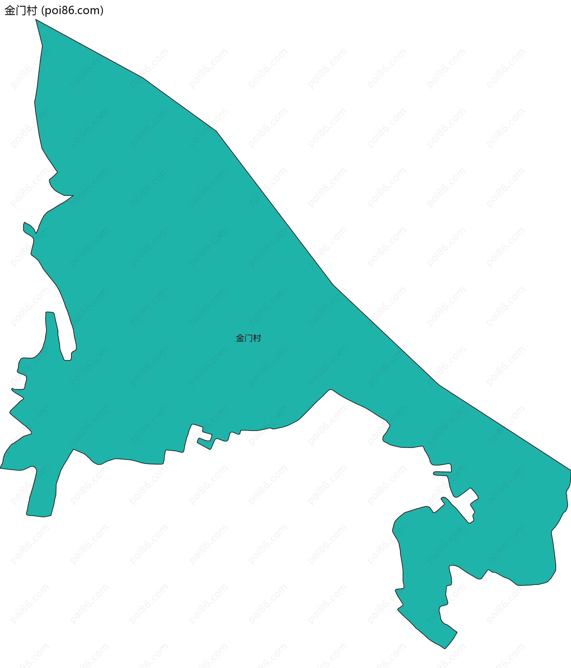 金门村边界地图