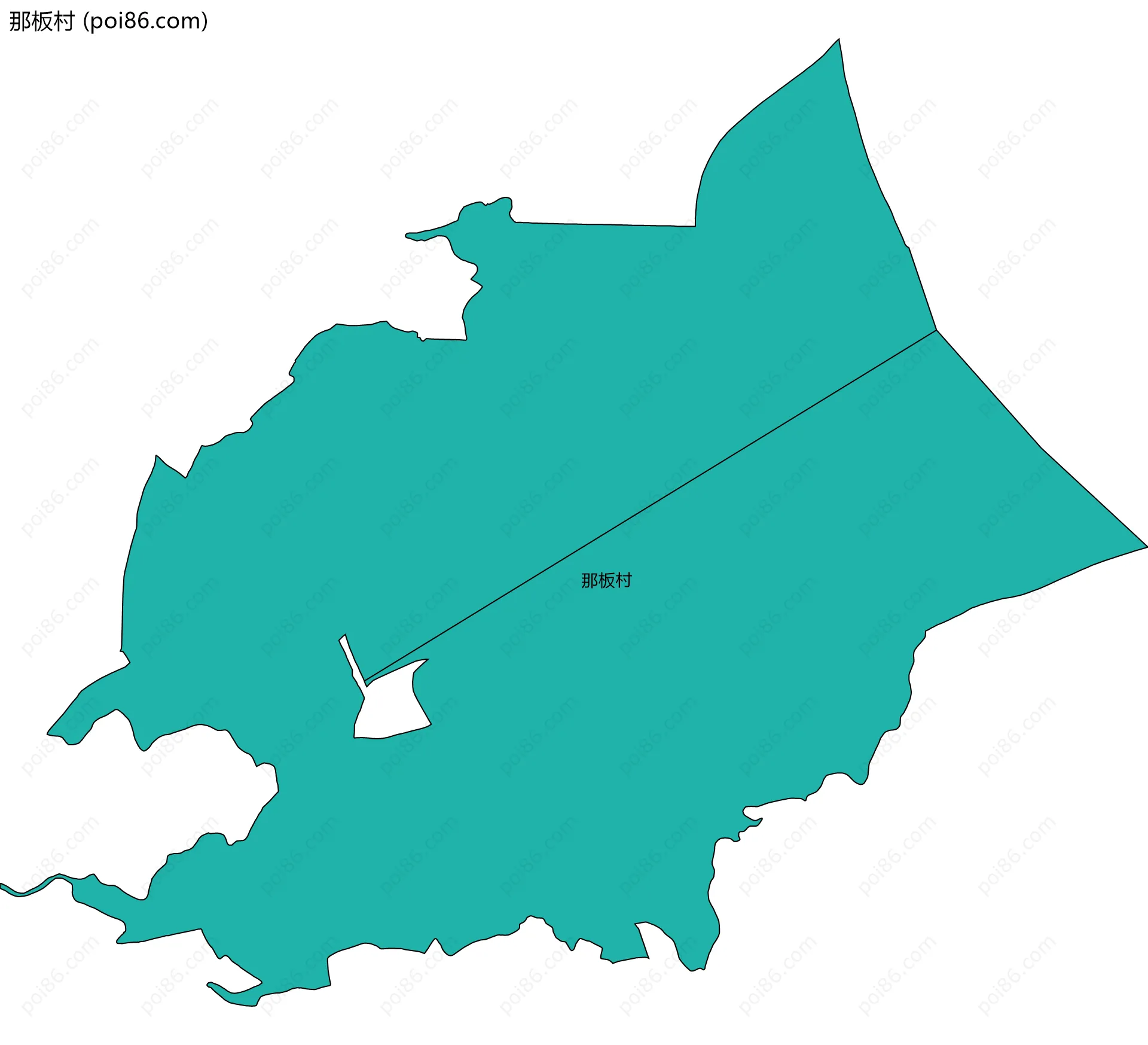 那板村边界地图