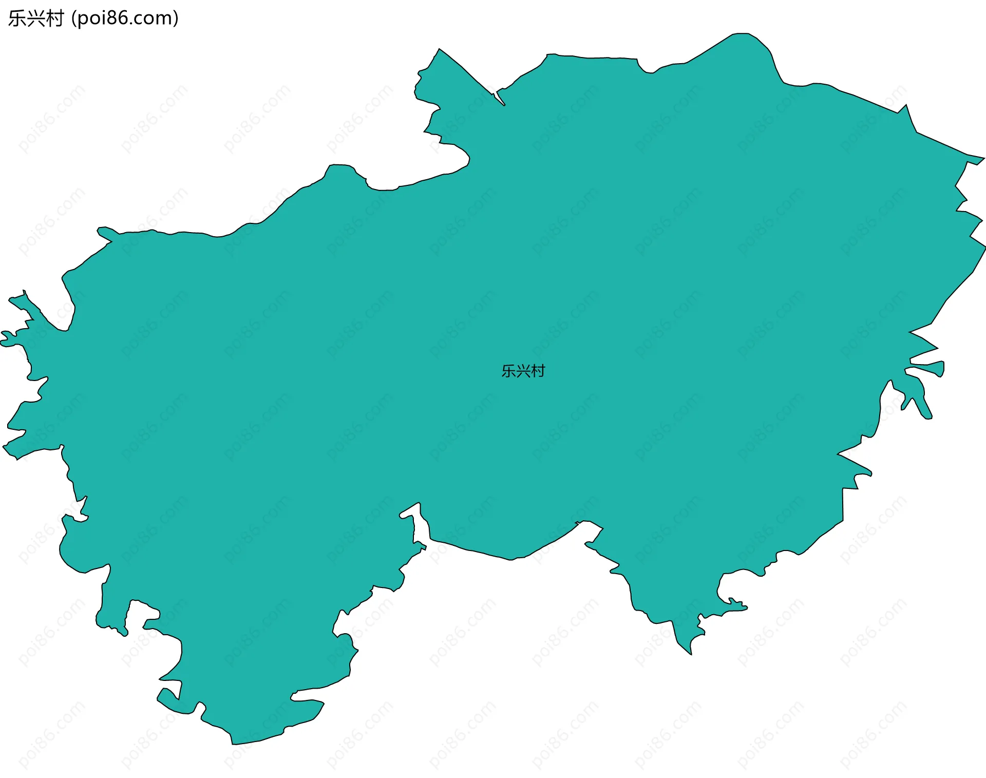 乐兴村边界地图