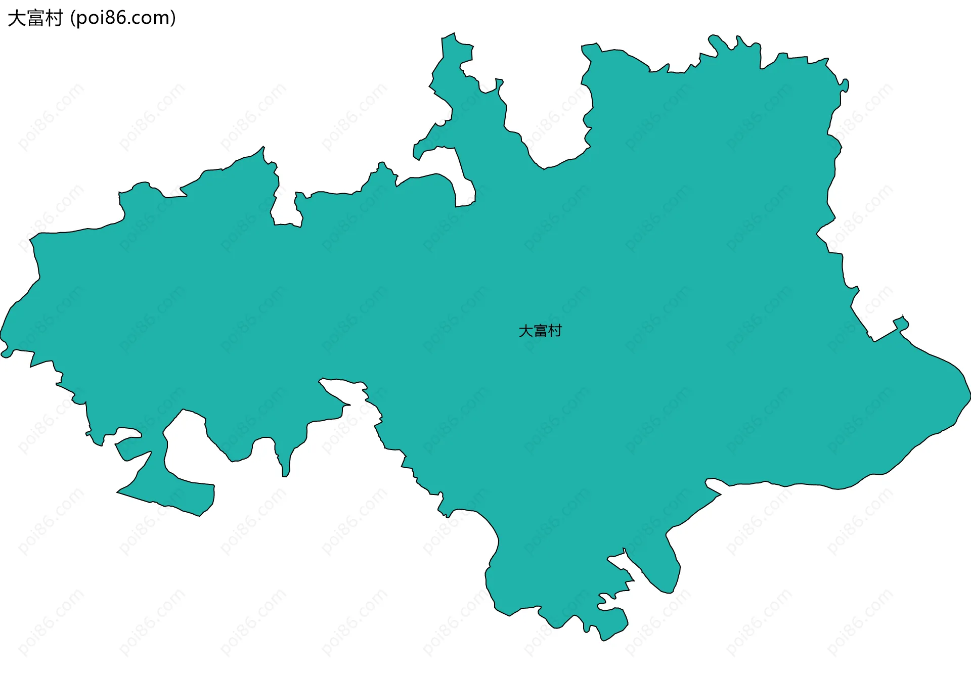 大富村边界地图