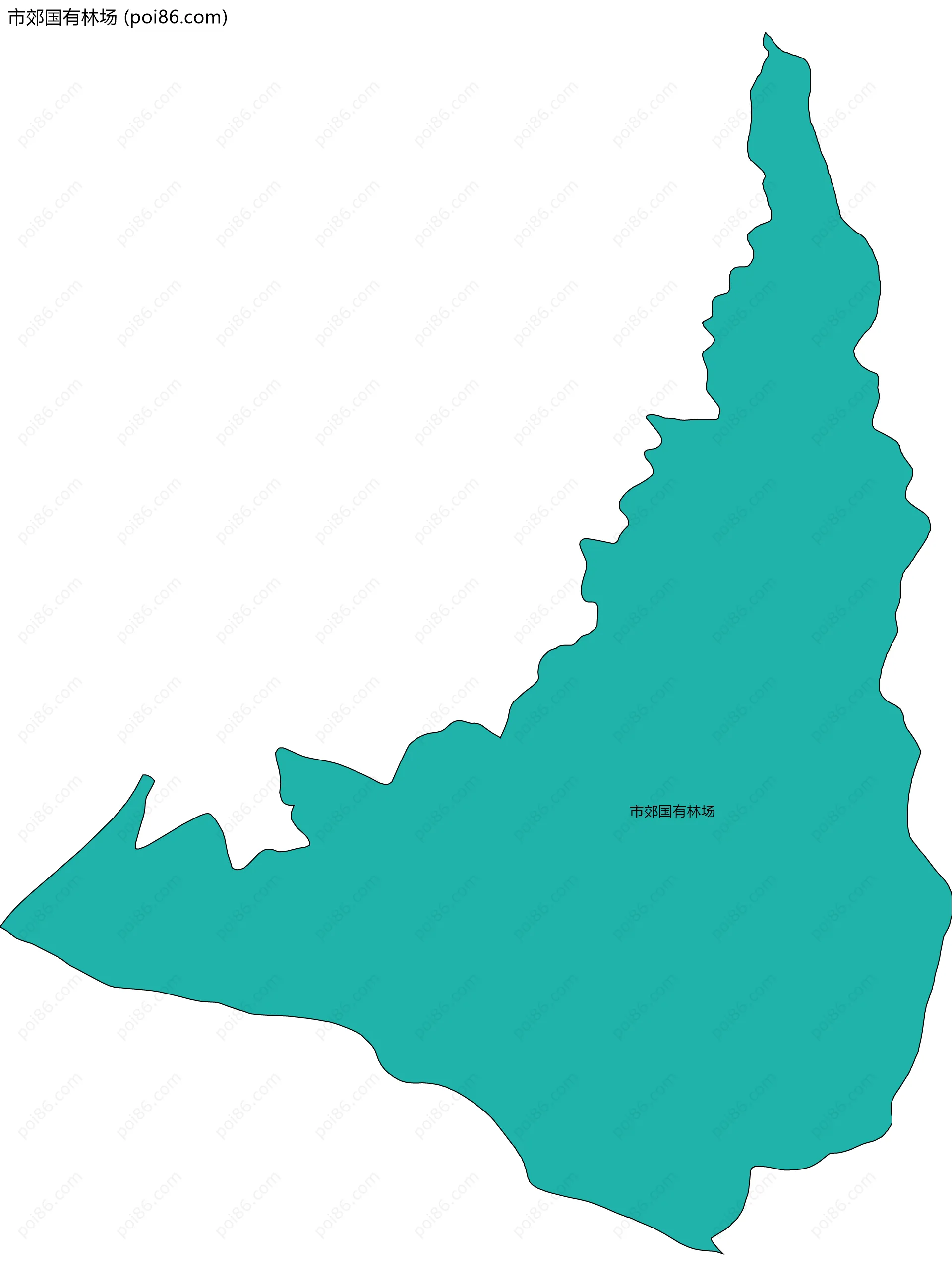 市郊国有林场边界地图