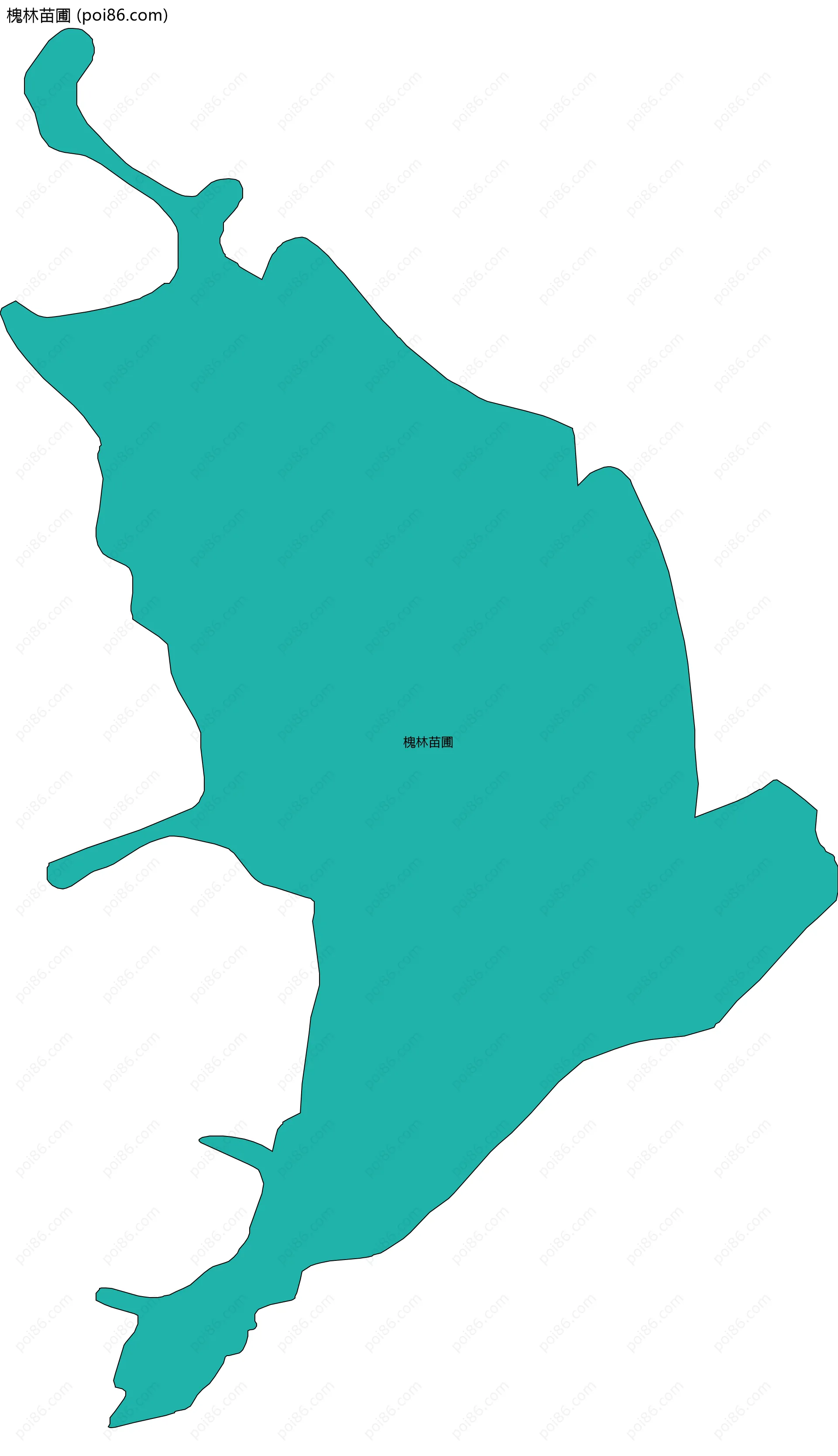 槐林苗圃边界地图