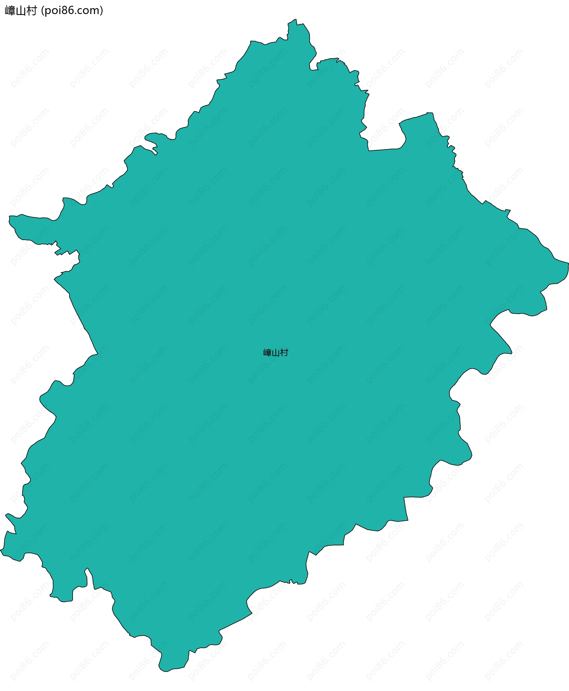 嶂山村边界地图