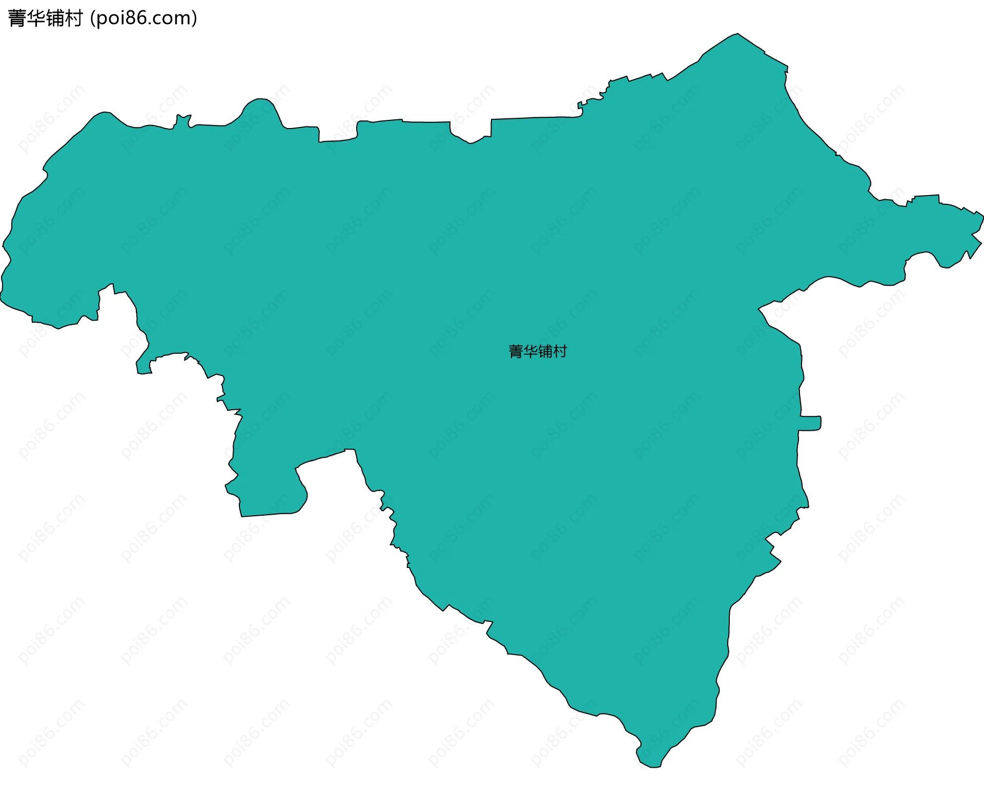 菁华铺村边界地图