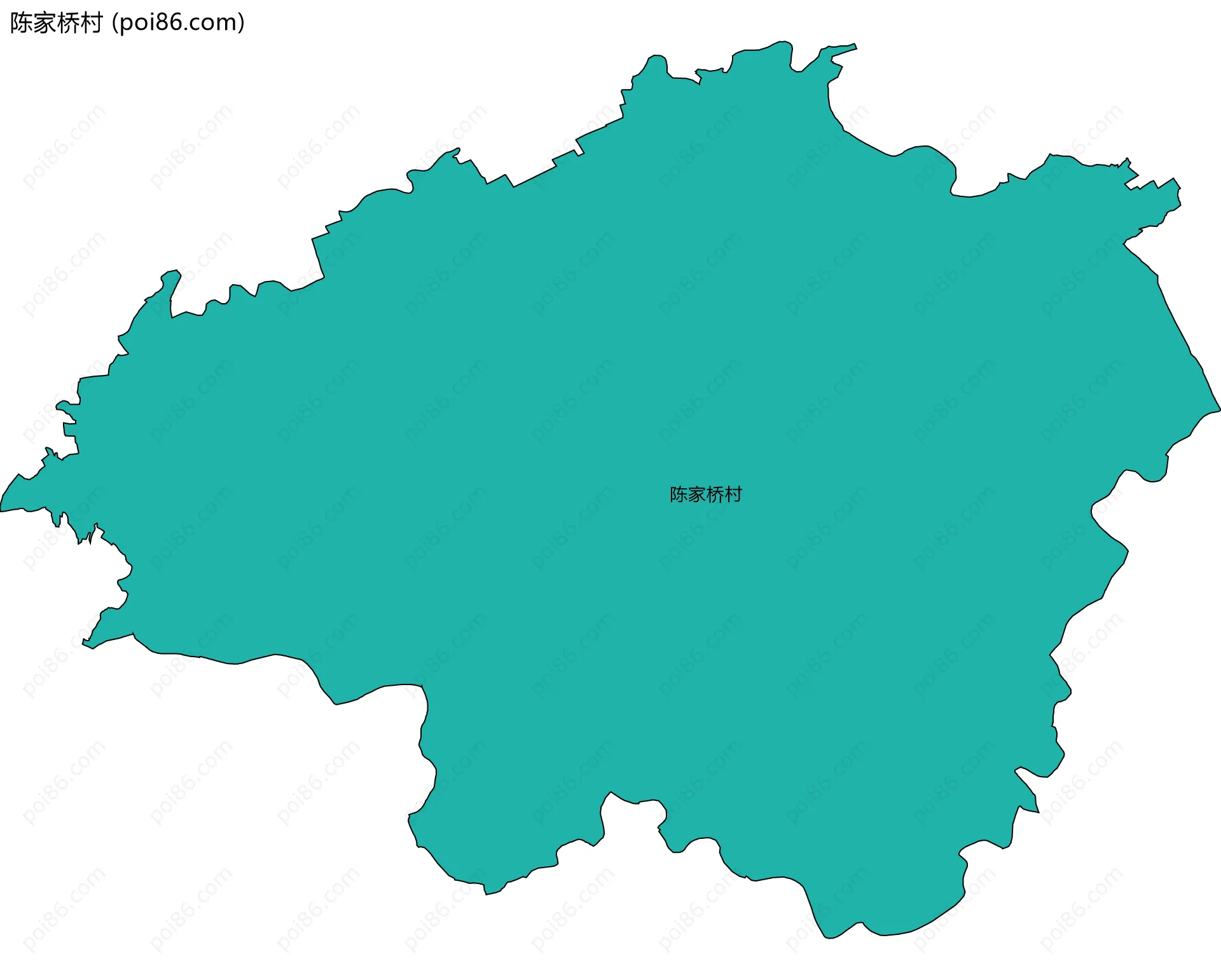 陈家桥村边界地图