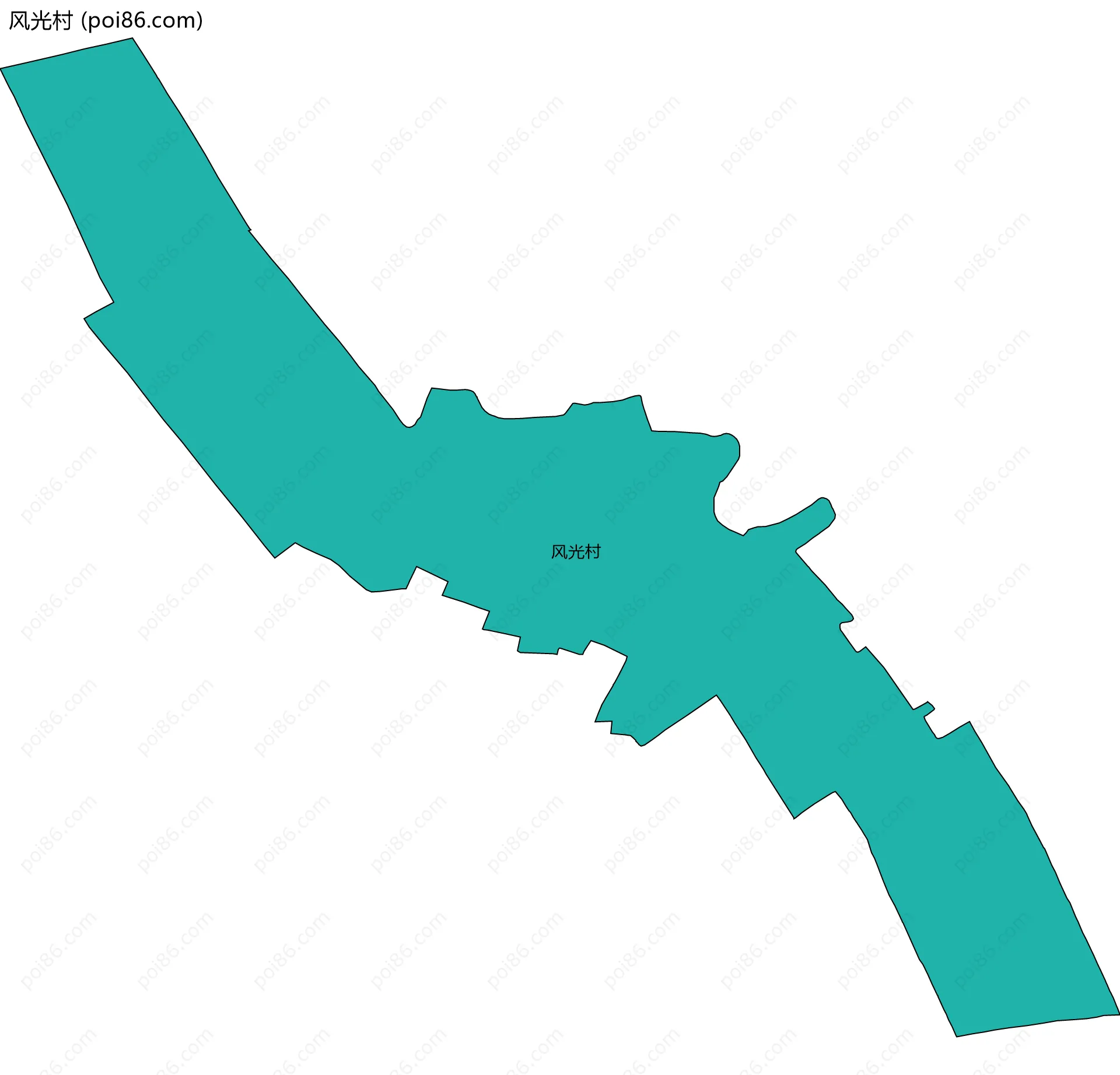 风光村边界地图