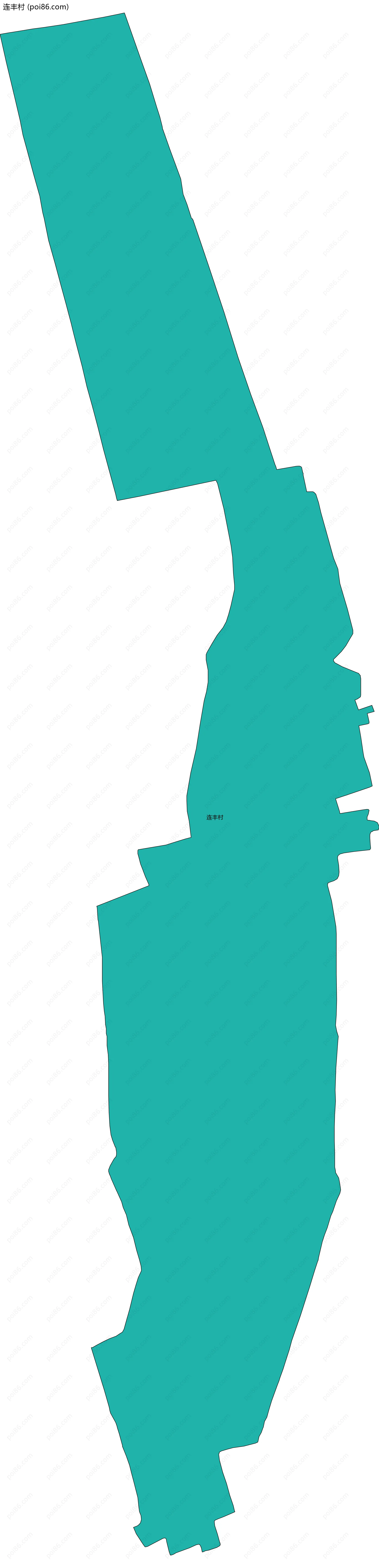 连丰村边界地图