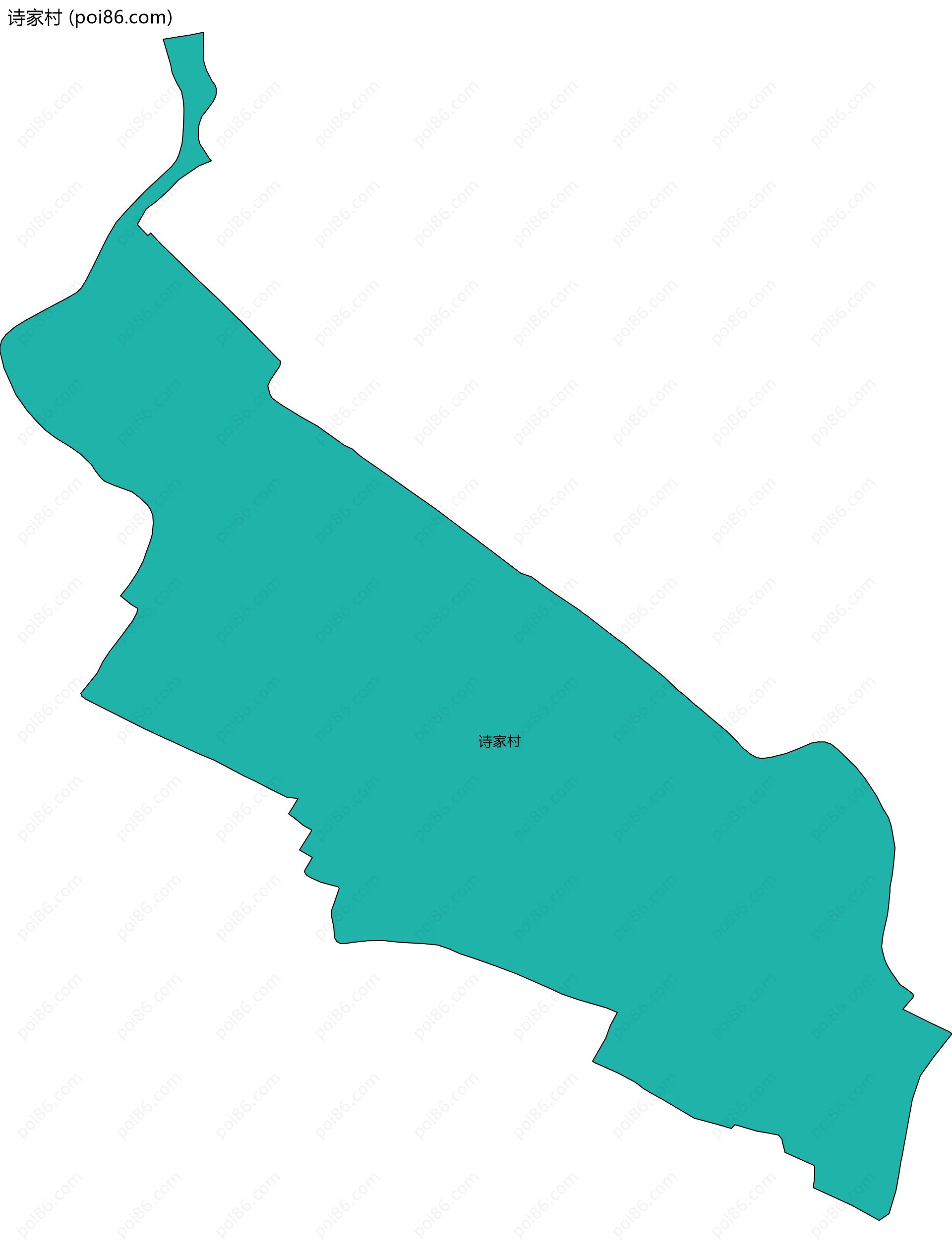 诗家村边界地图