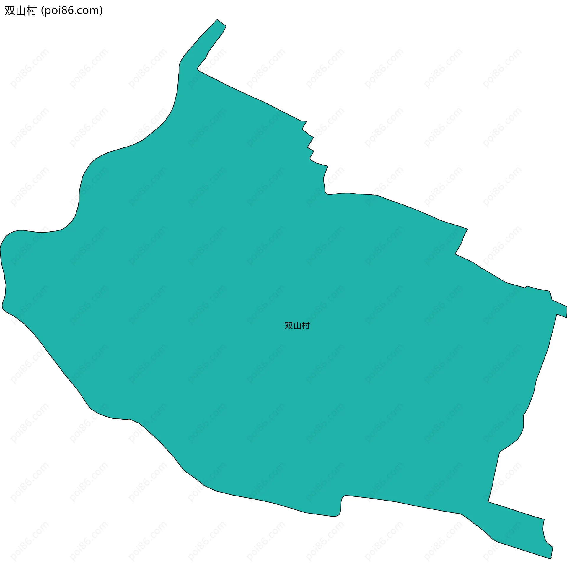 双山村边界地图