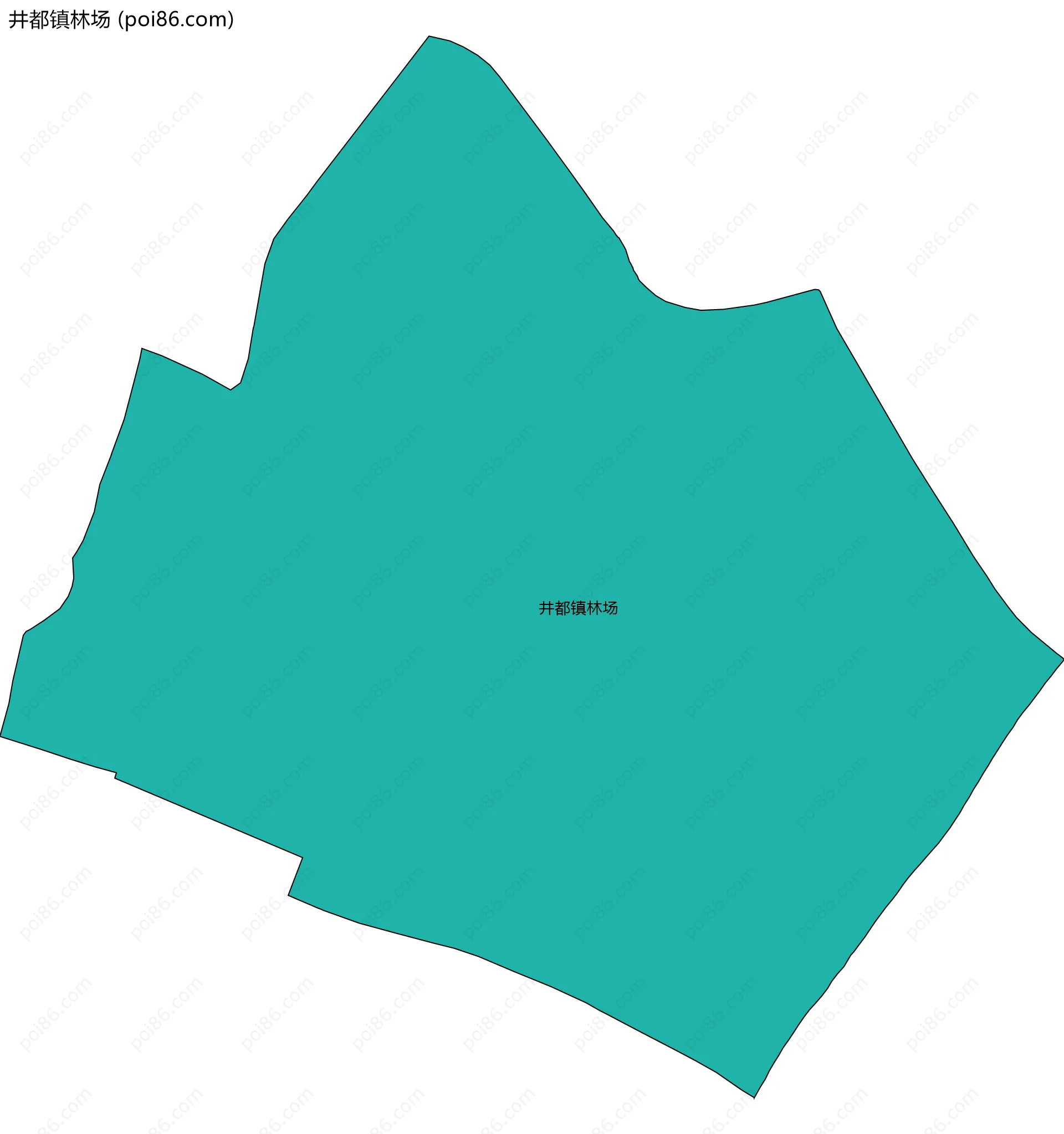 井都镇林场边界地图