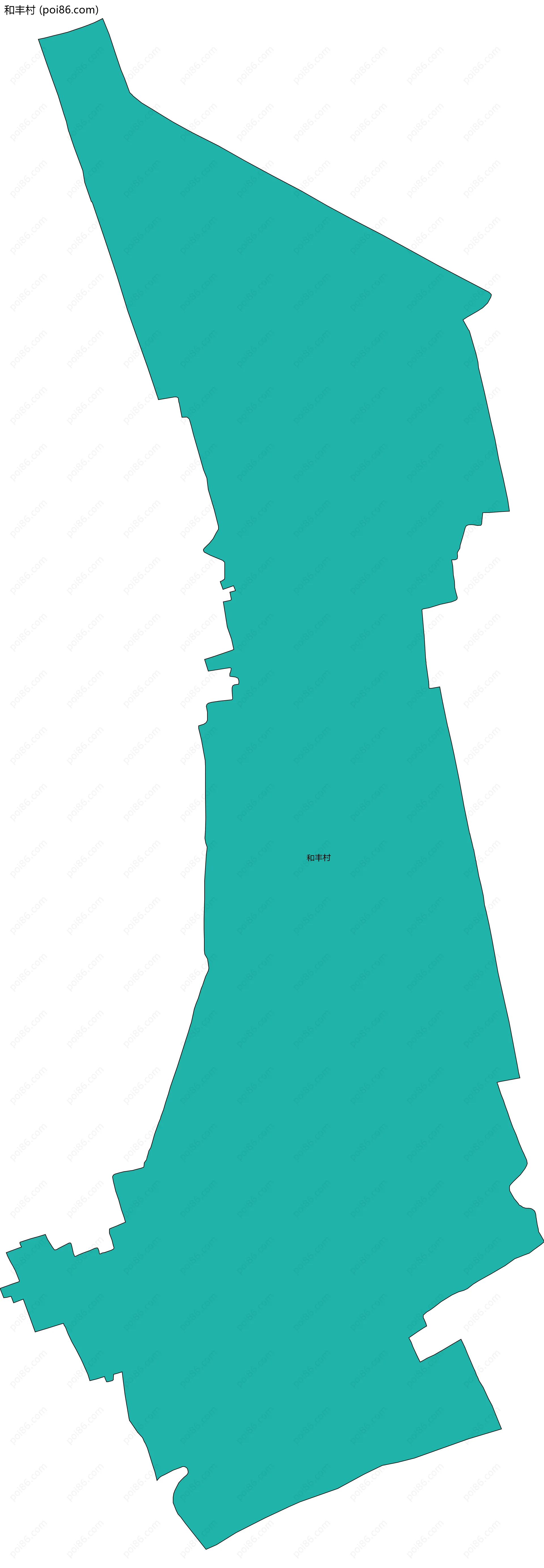 和丰村边界地图