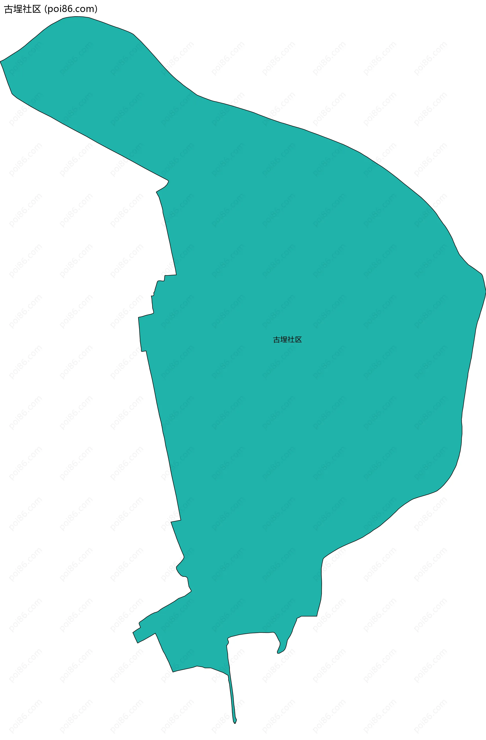 古埕社区边界地图