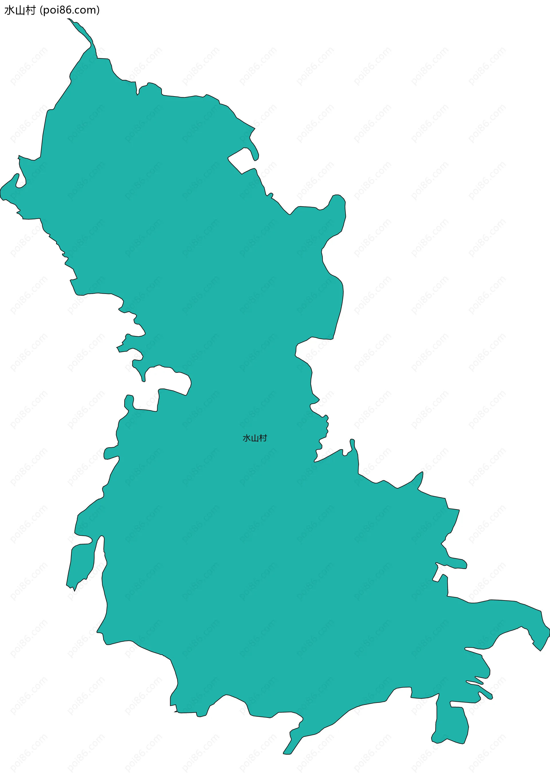 水山村边界地图