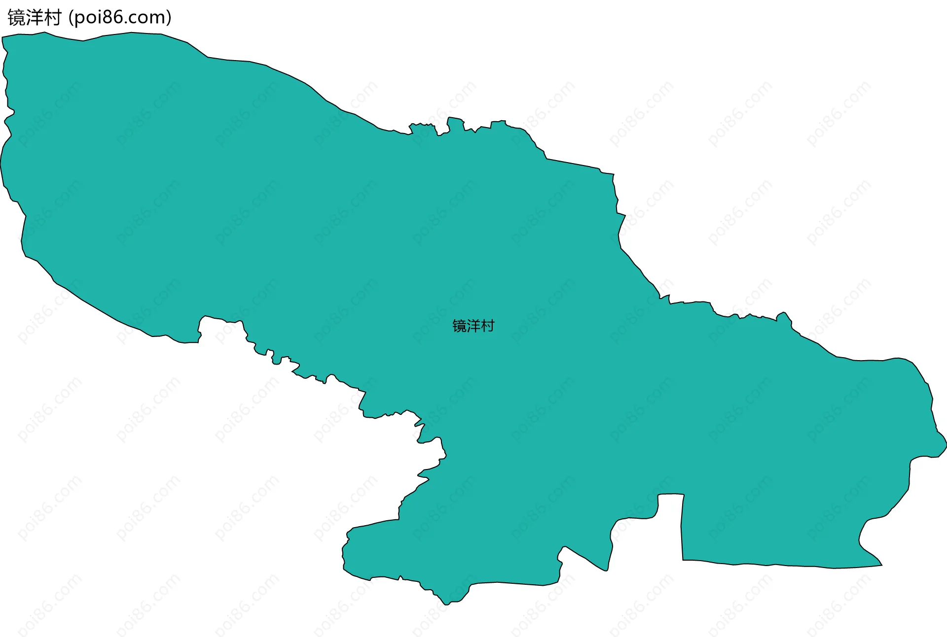 镜洋村边界地图