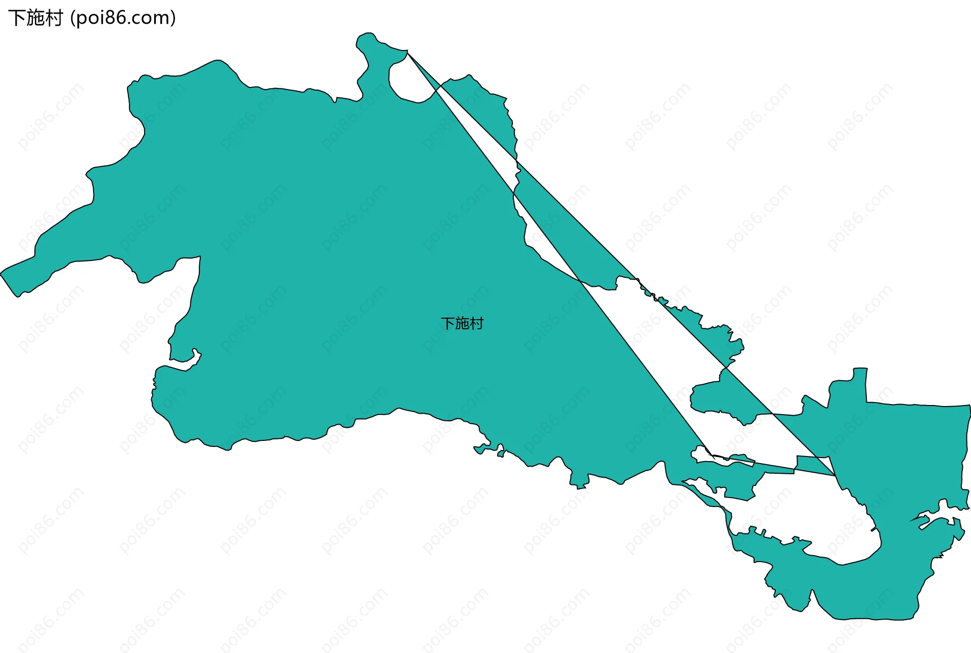 下施村边界地图