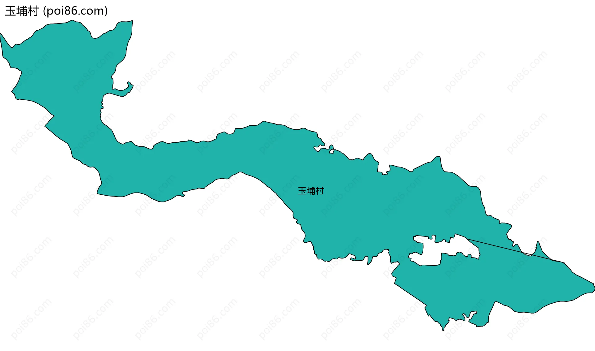 玉埔村边界地图