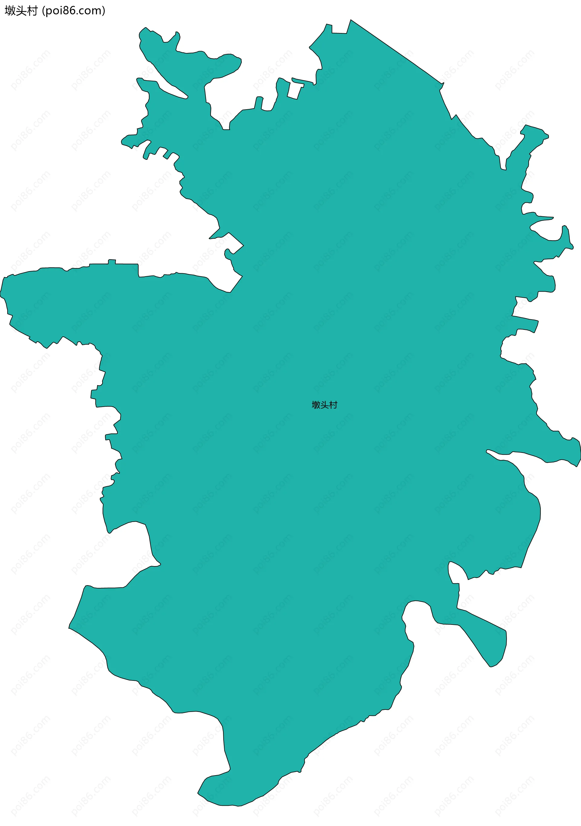 墩头村边界地图