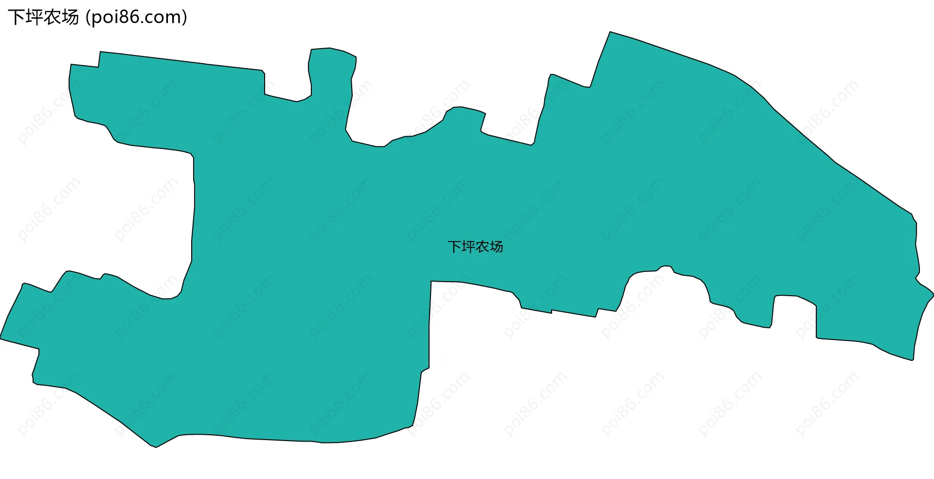 下坪农场边界地图