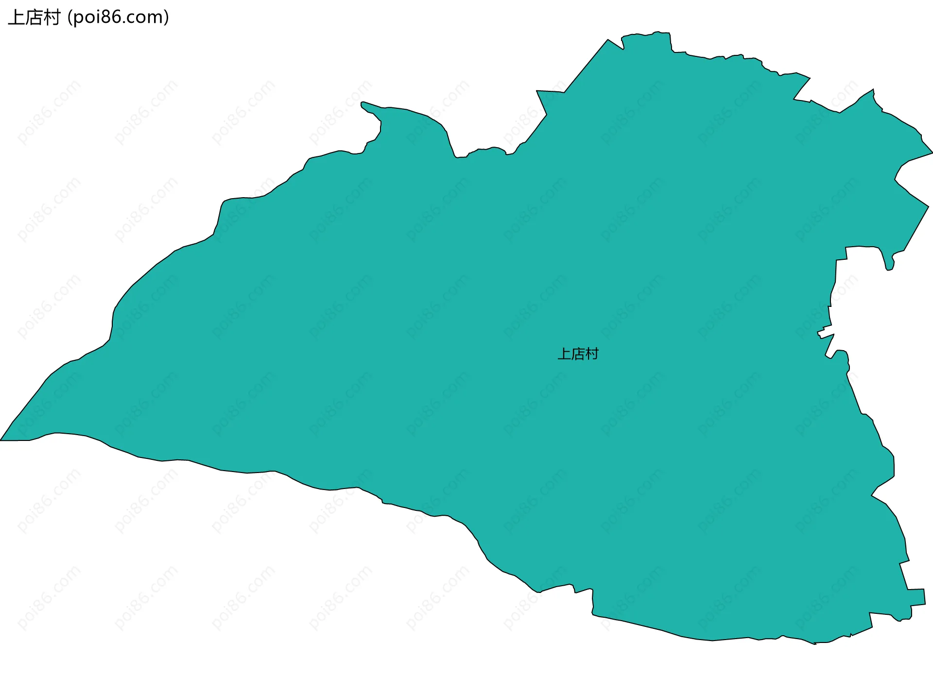上店村边界地图
