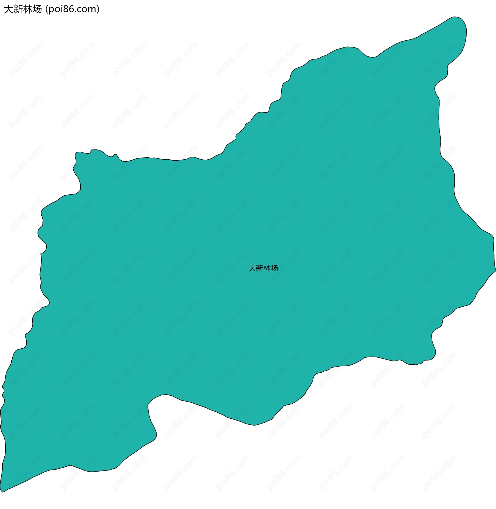 大新林场边界地图