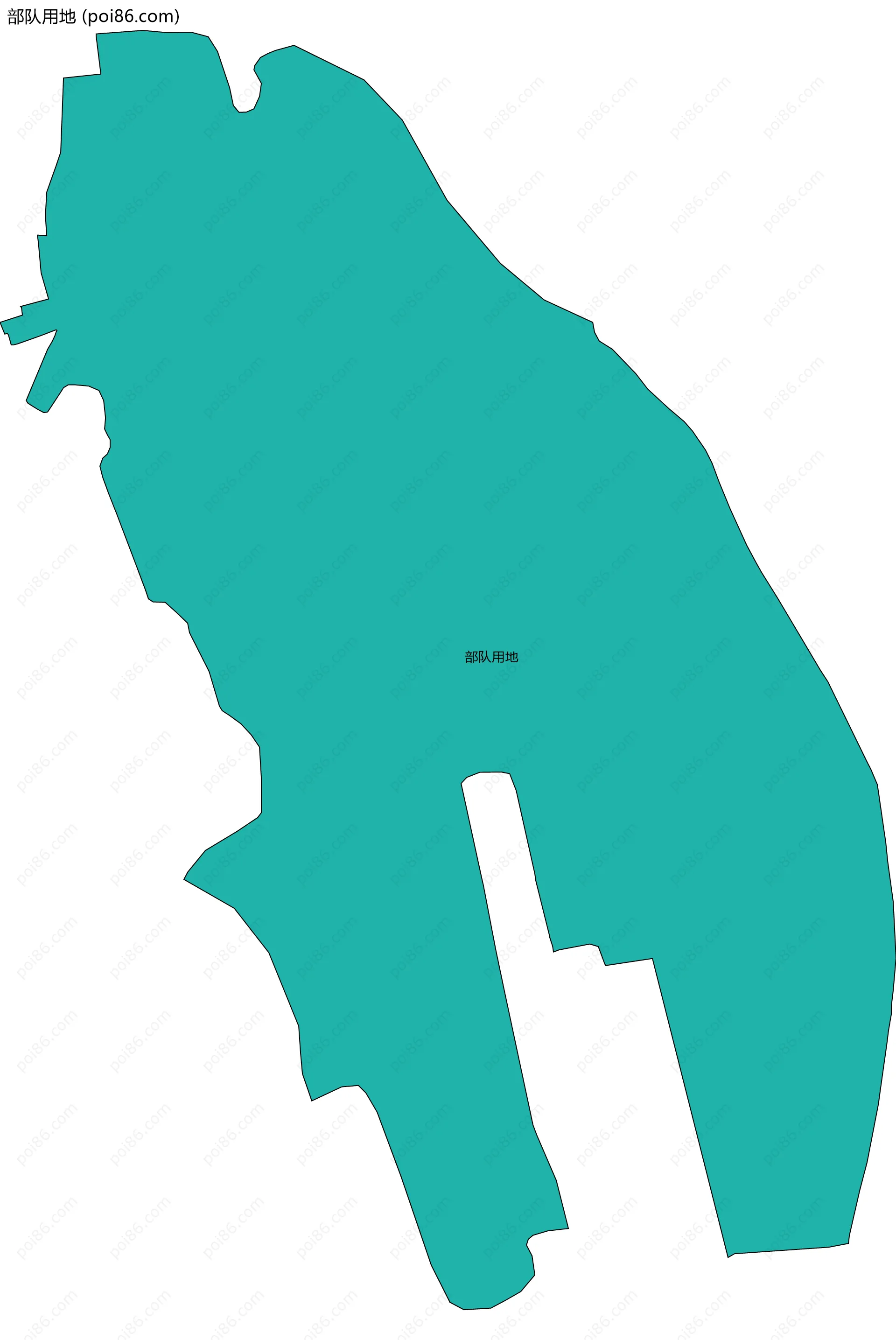 部队用地边界地图