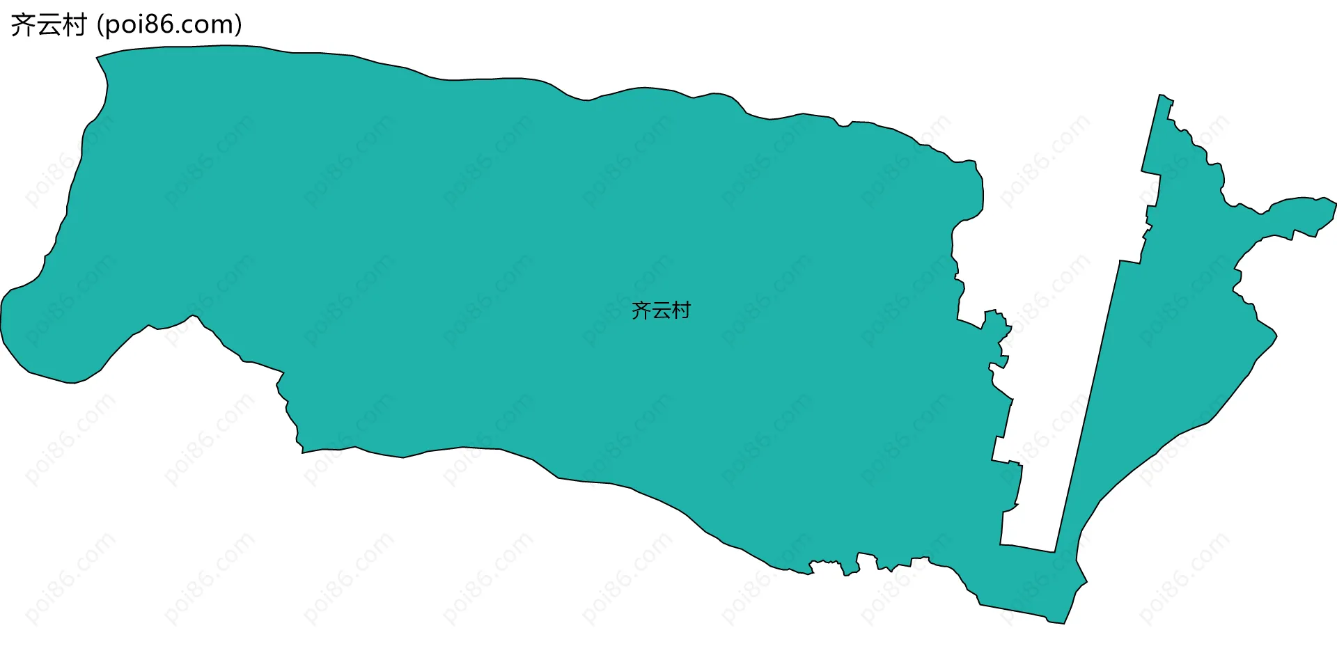 齐云村边界地图