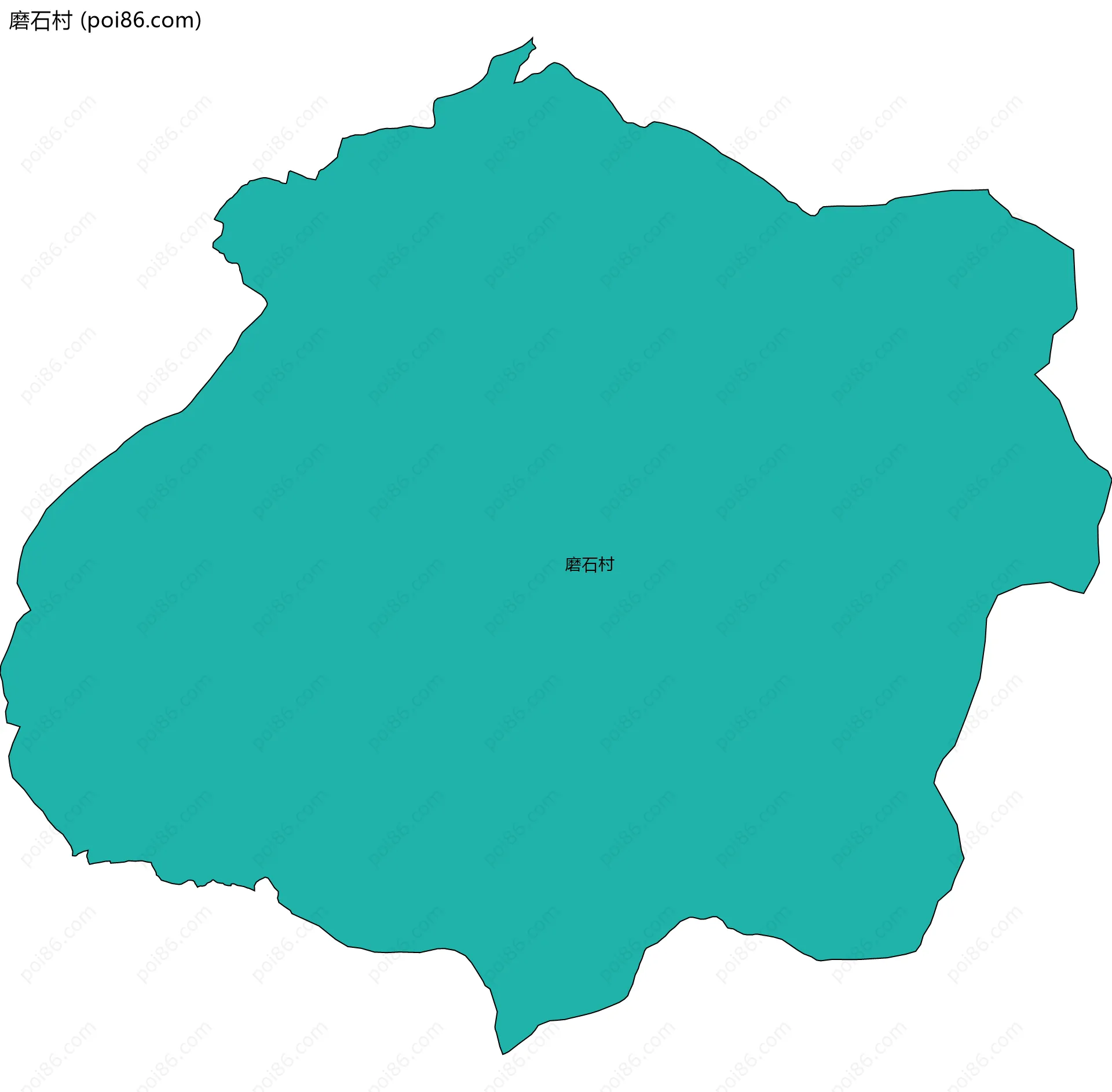 磨石村边界地图