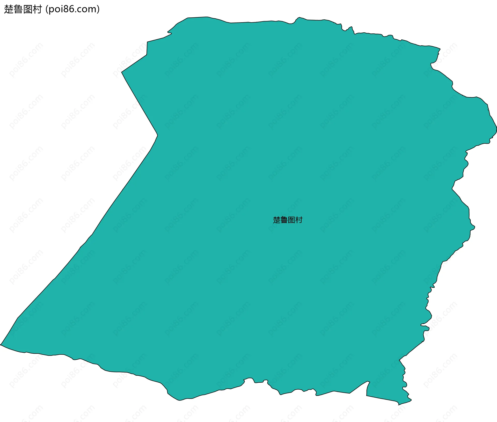 楚鲁图村边界地图
