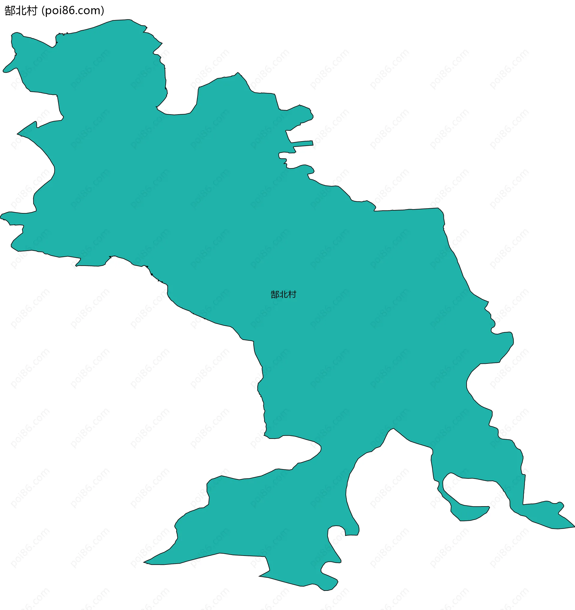 郜北村边界地图