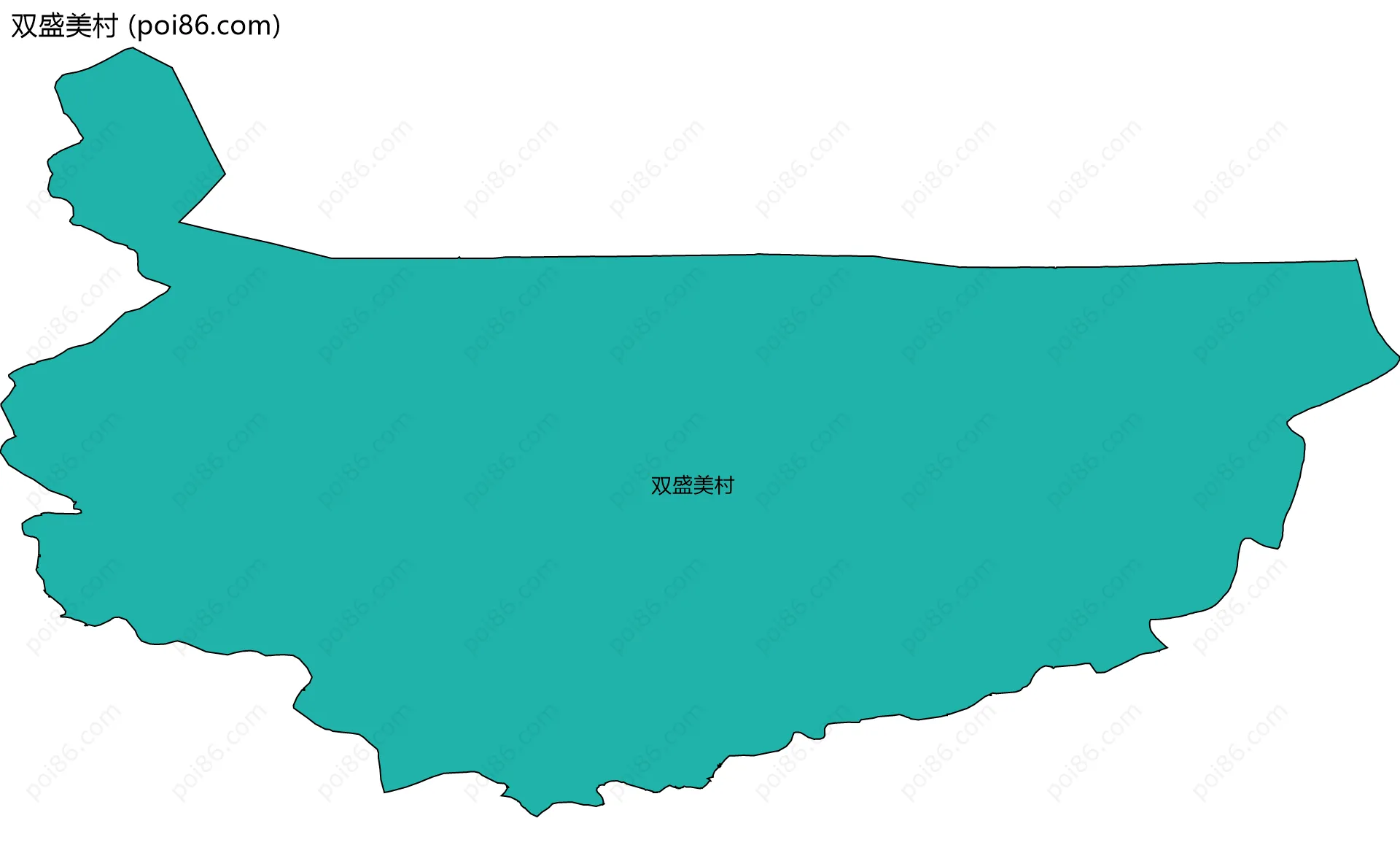 双盛美村边界地图