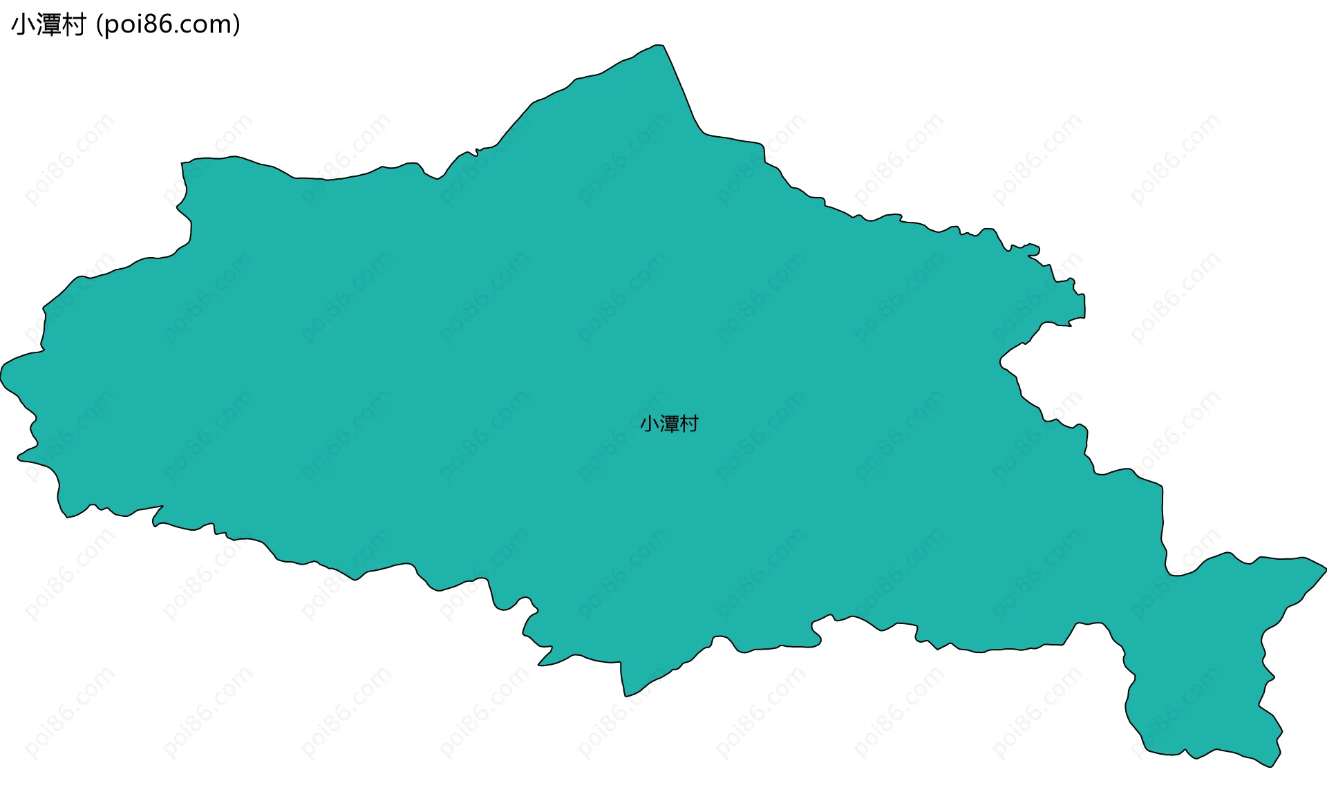 小潭村边界地图