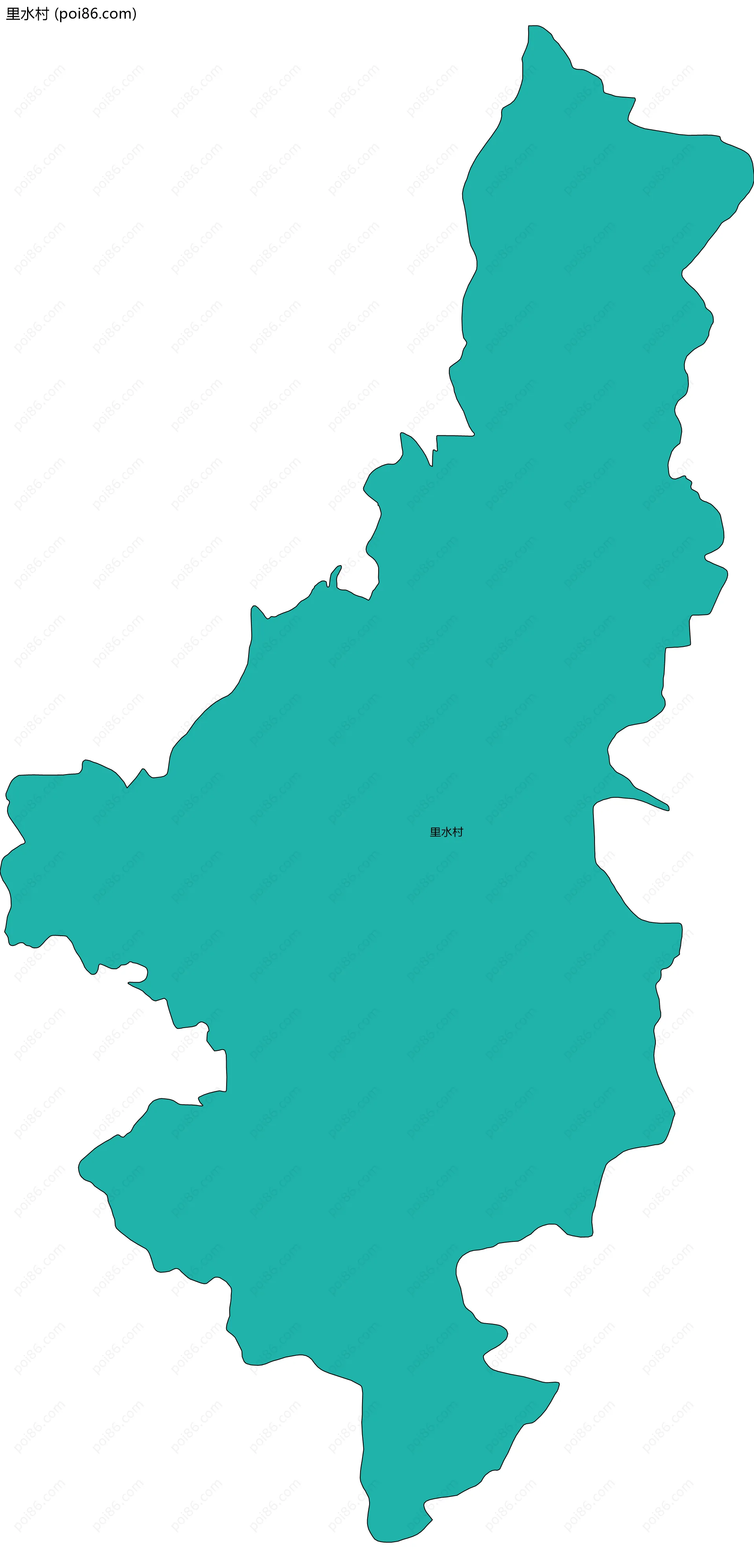 里水村边界地图