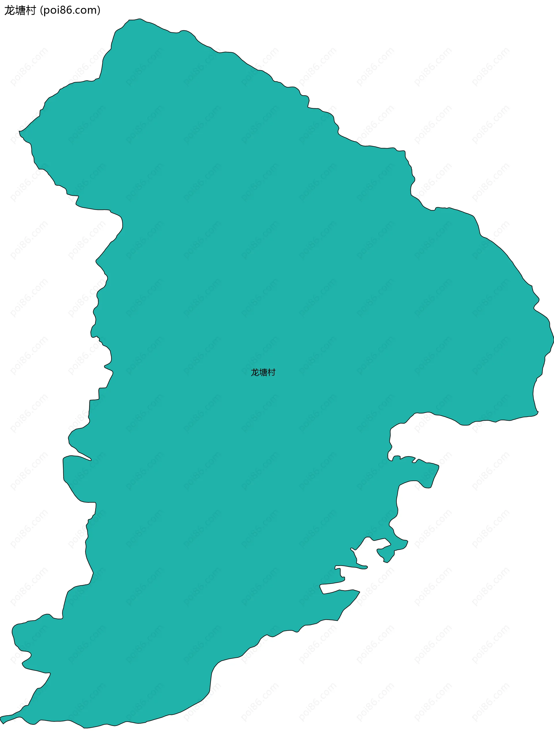 龙塘村边界地图