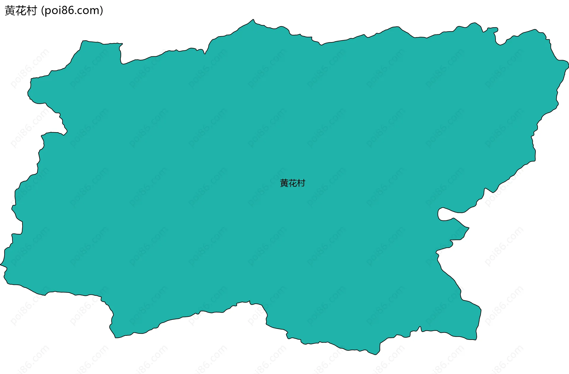黄花村边界地图