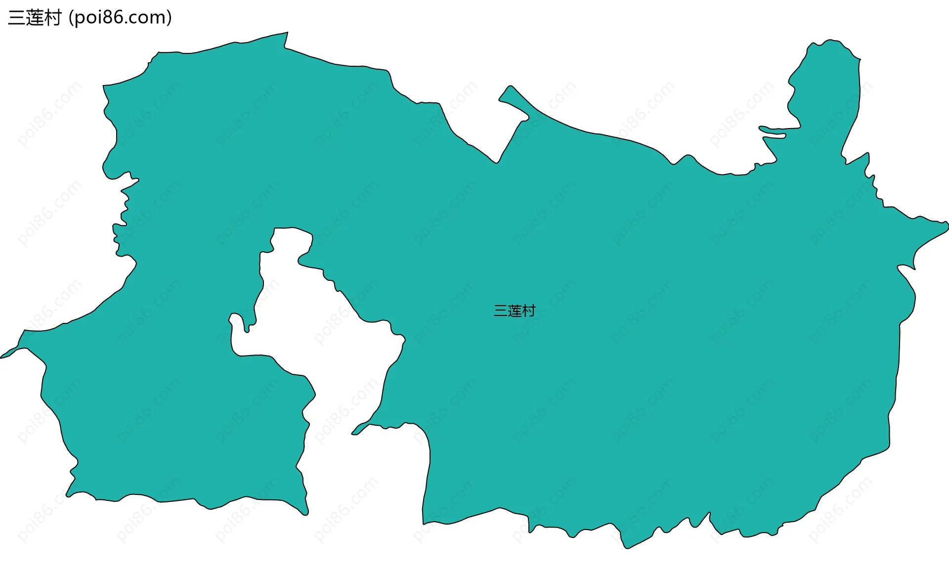 三莲村边界地图