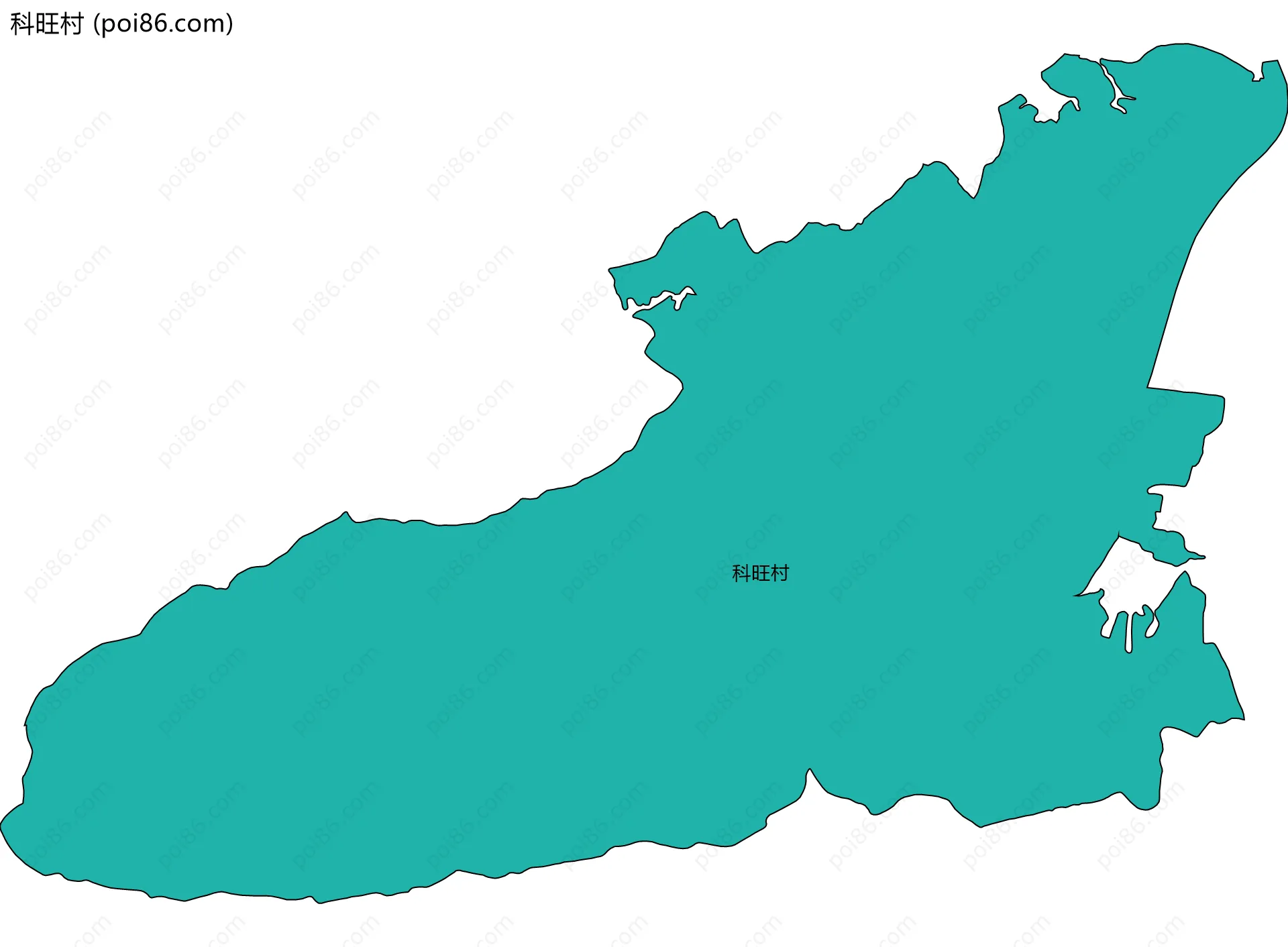 科旺村边界地图