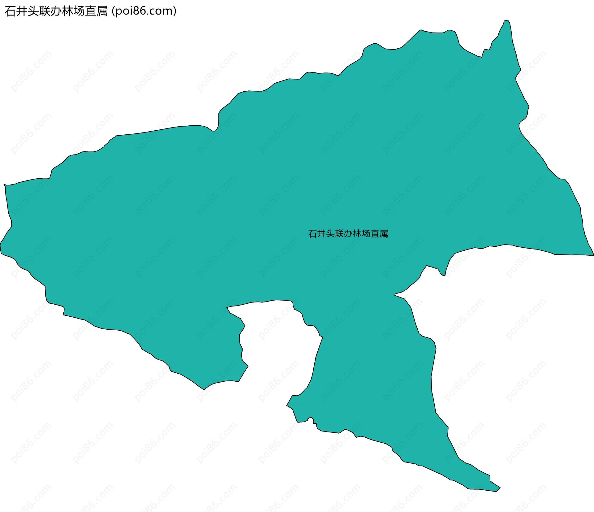 石井头联办林场直属边界地图