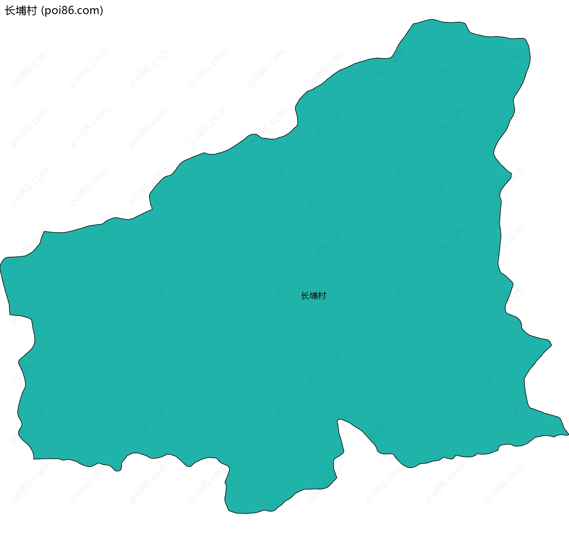 长埔村边界地图