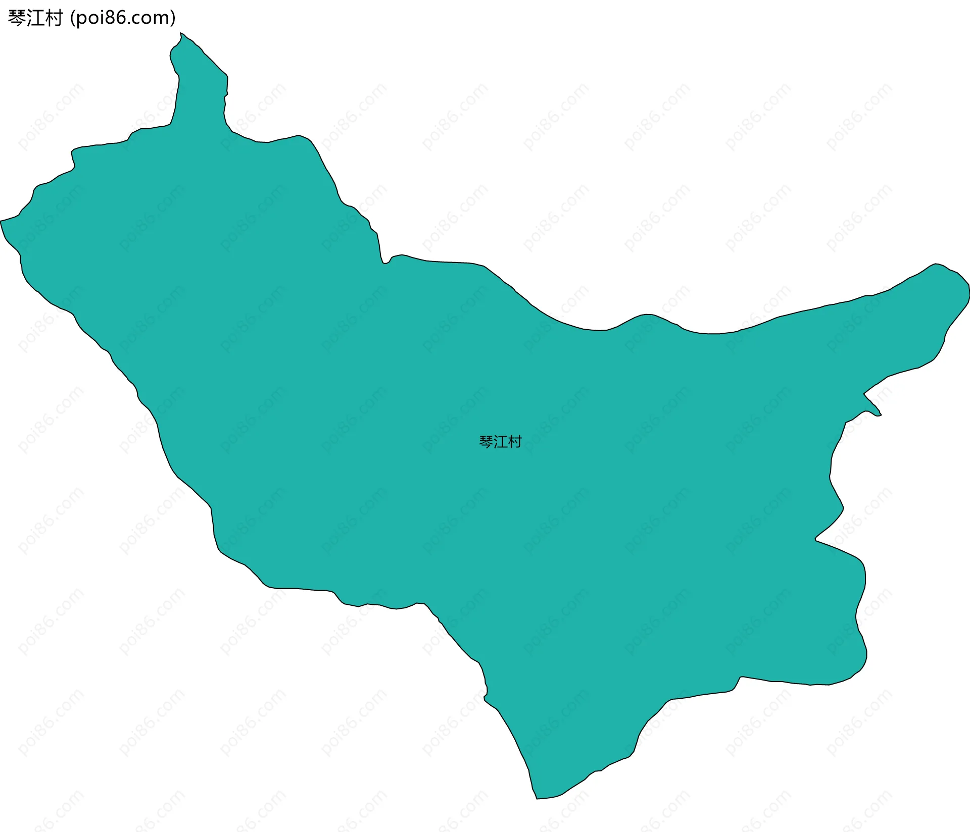 琴江村边界地图