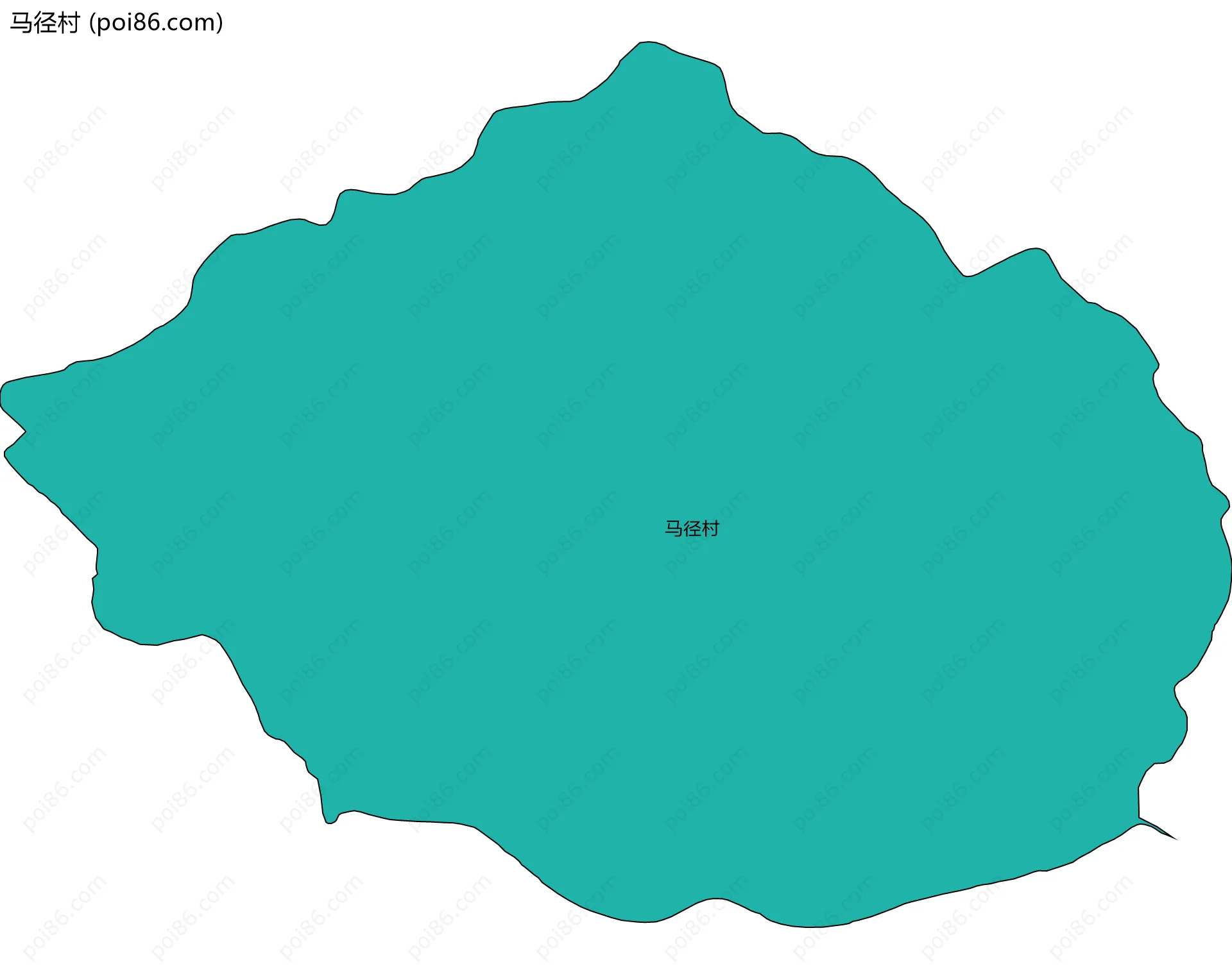马径村边界地图