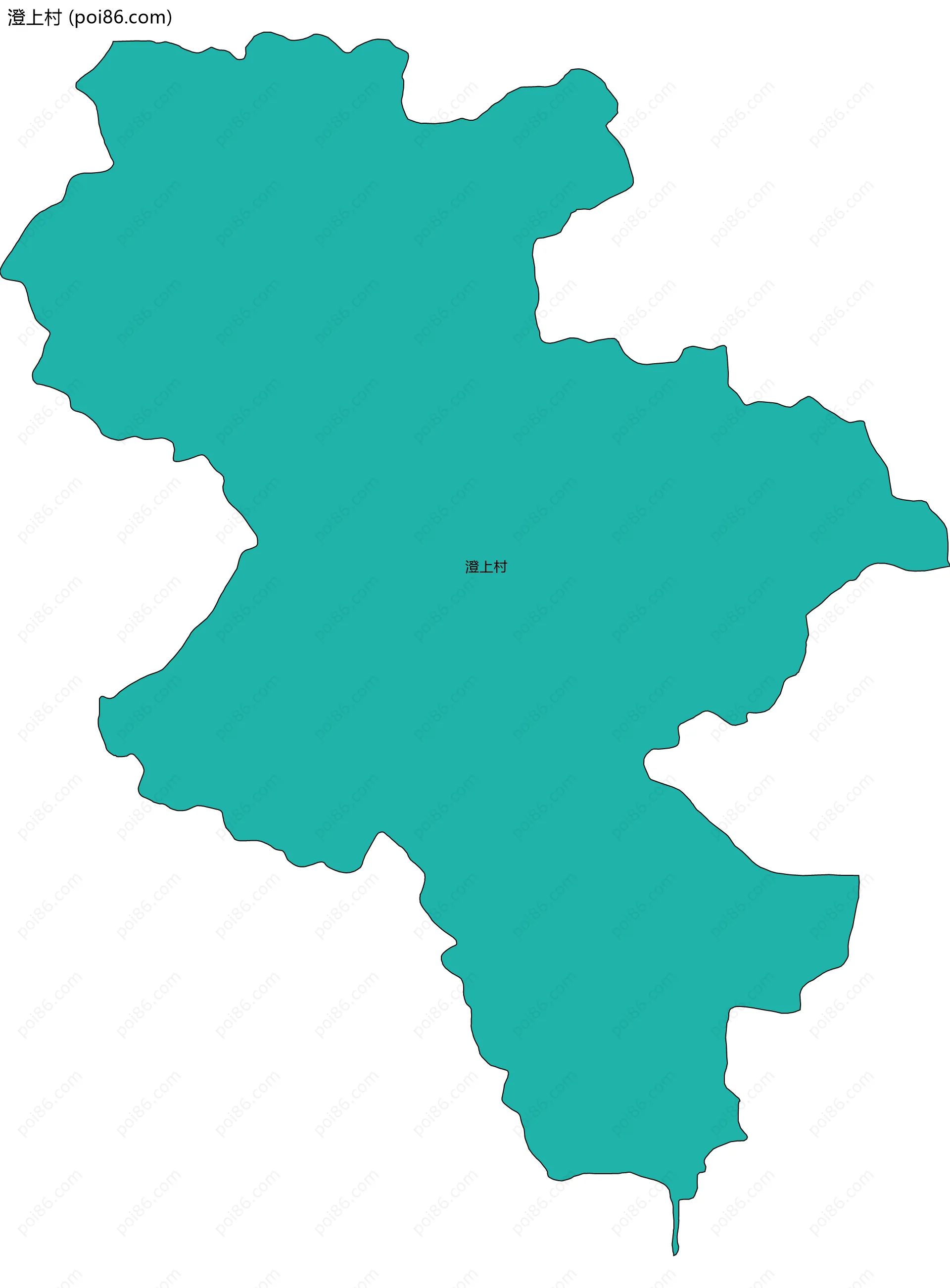 澄上村边界地图