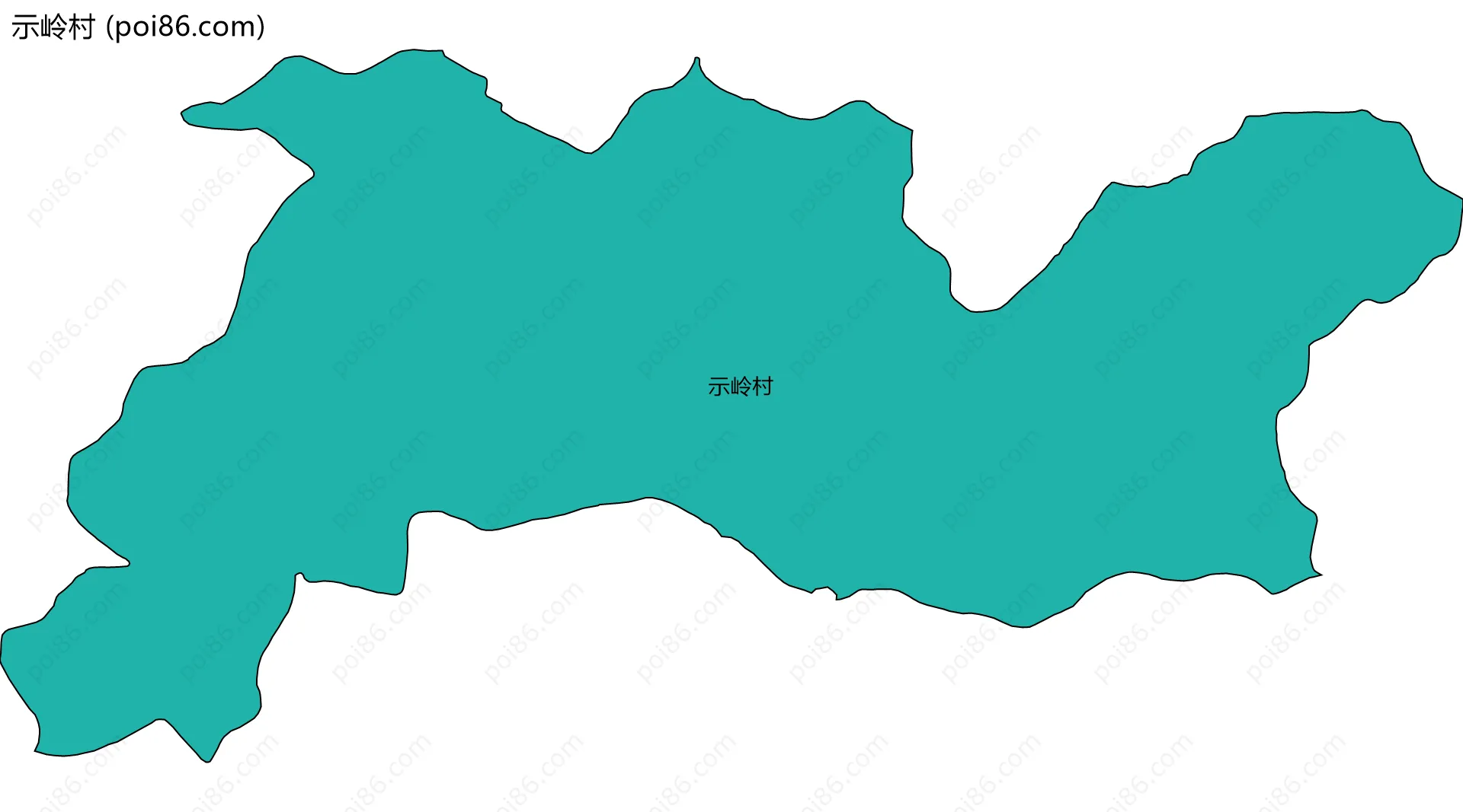 示岭村边界地图